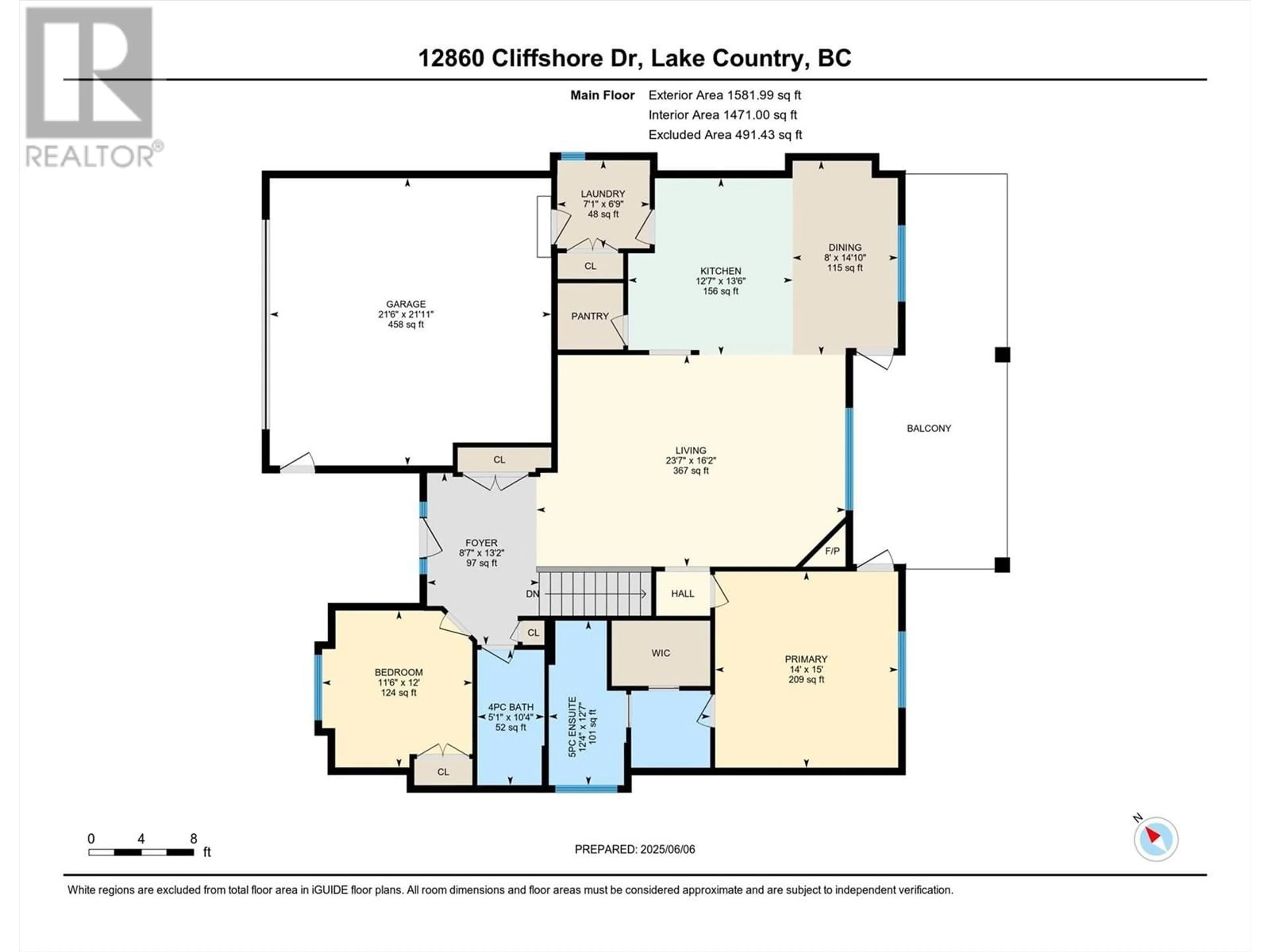 Floor plan for 12860 CLIFFSHORE DRIVE, Lake Country British Columbia V4V2P7