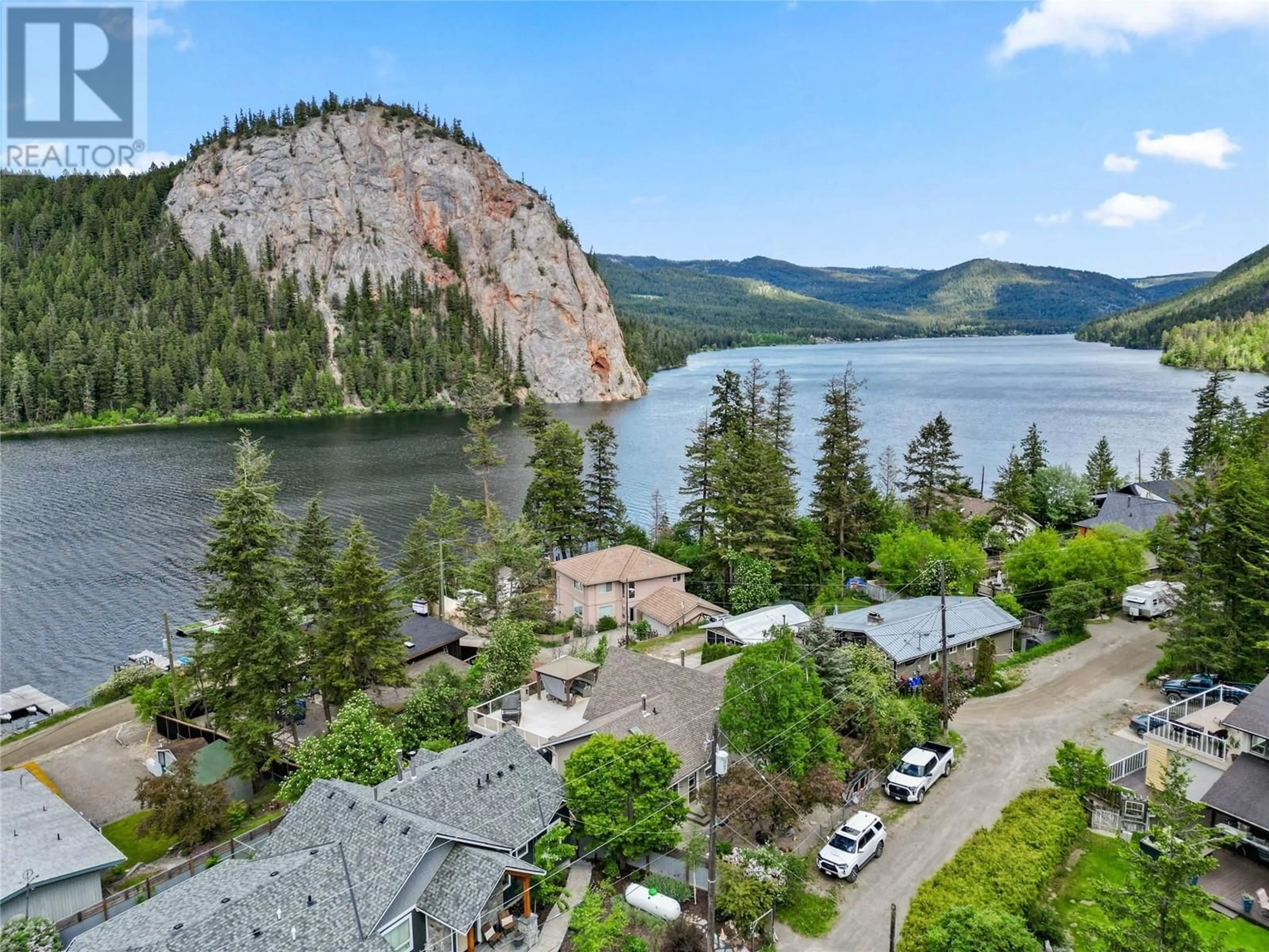 A pic from outside/outdoor area/front of a property/back of a property/a pic from drone, water/lake/river/ocean view for 2245 PAUL LAKE ROAD, Kamloops British Columbia v2h1n9