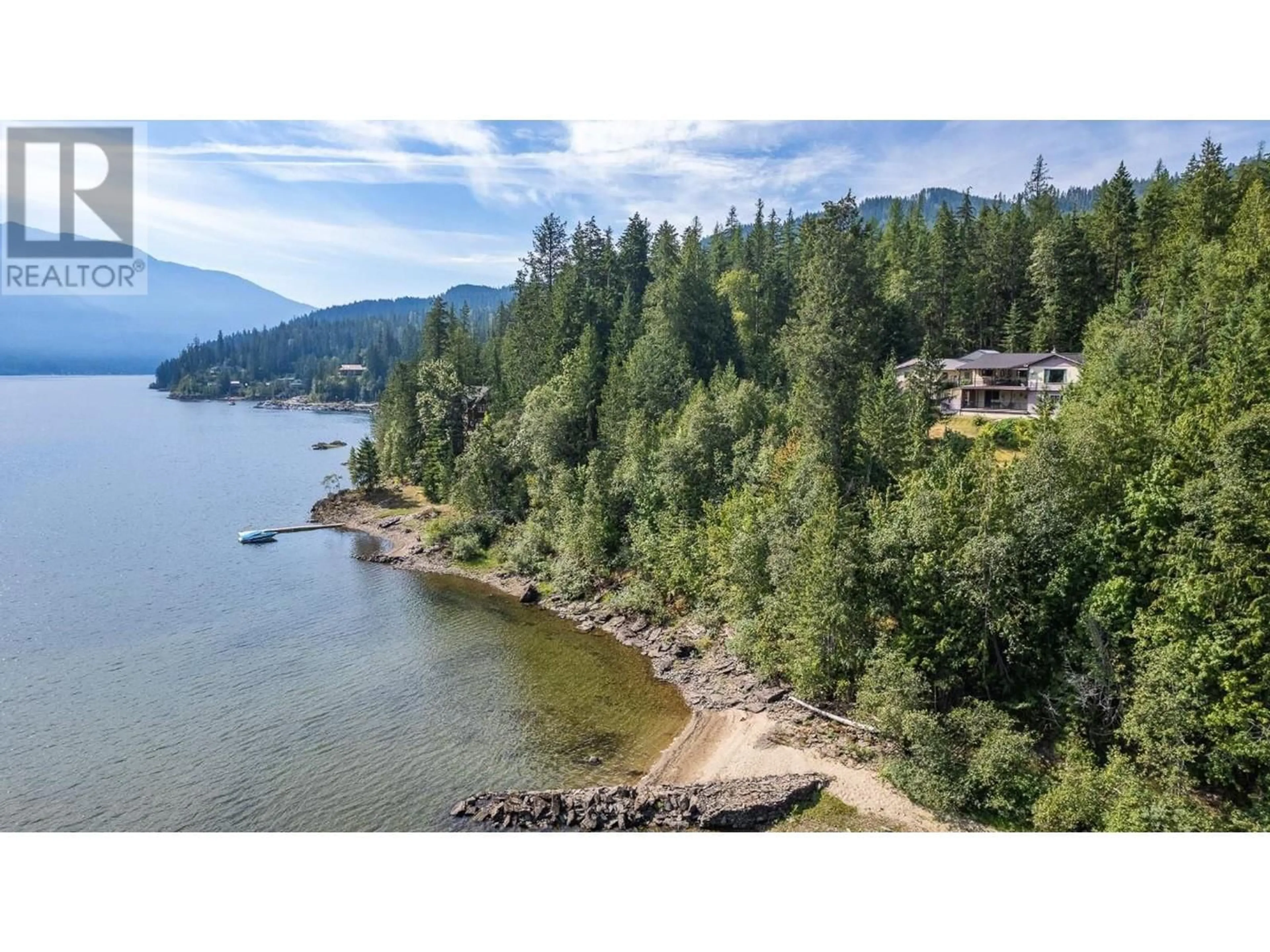 A pic from outside/outdoor area/front of a property/back of a property/a pic from drone, water/lake/river/ocean view for 15730 PETERS ROAD, Crawford Bay British Columbia V0B1E0