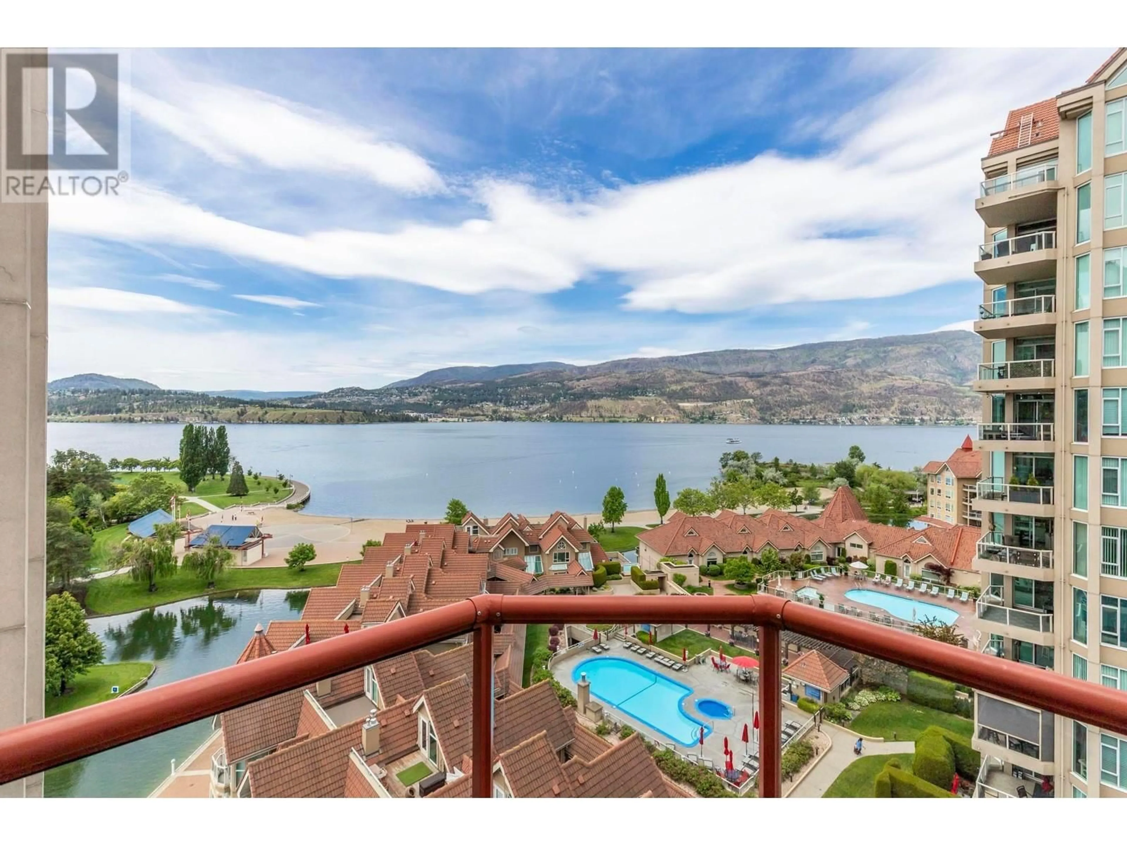 Patio, water/lake/river/ocean view for 1204 - 1160 SUNSET DRIVE, Kelowna British Columbia V1Y9P7