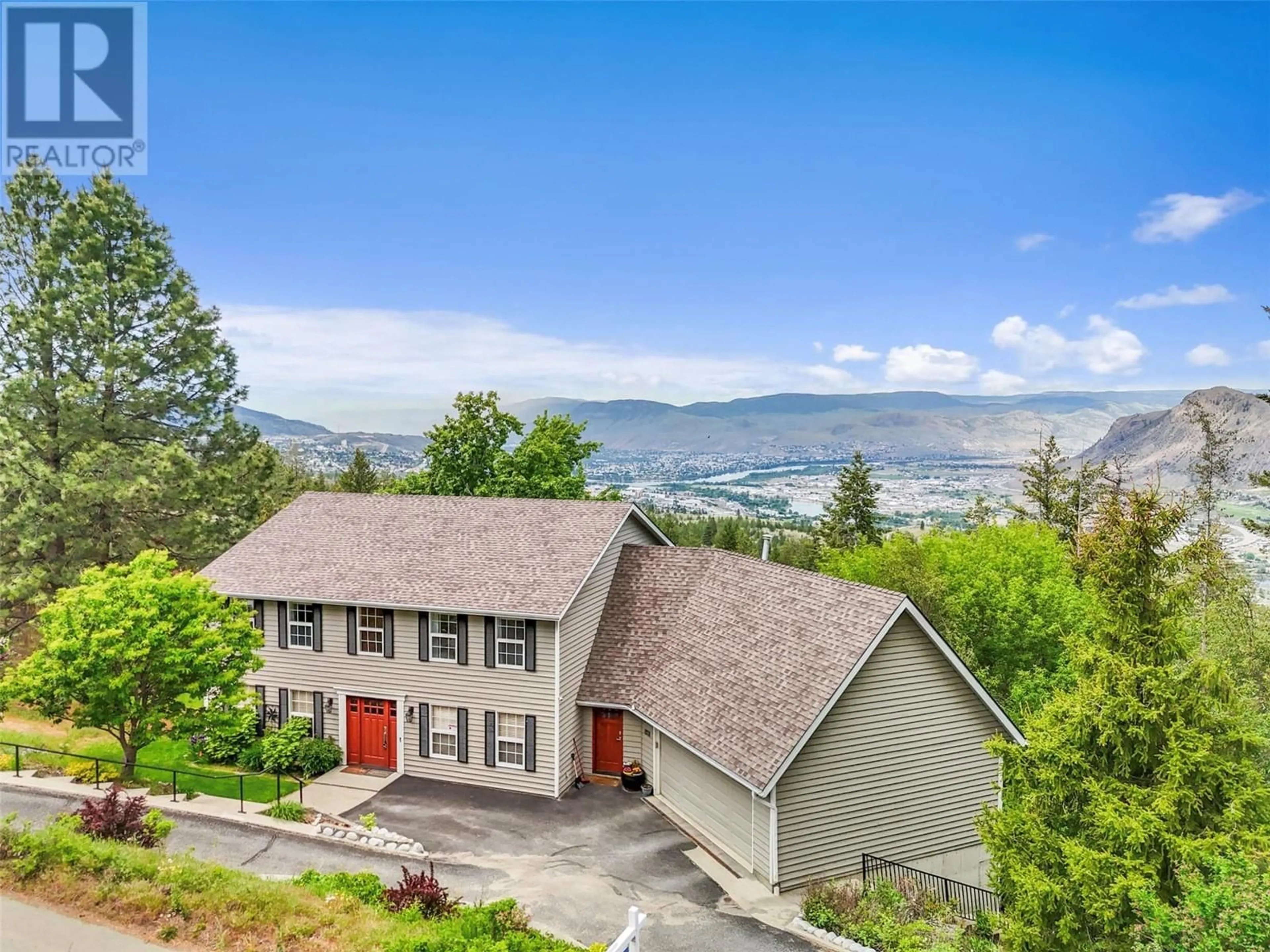 A pic from outside/outdoor area/front of a property/back of a property/a pic from drone, mountain view for 1978 HIGH SHYLEA DRIVE, Kamloops British Columbia V2E1K9
