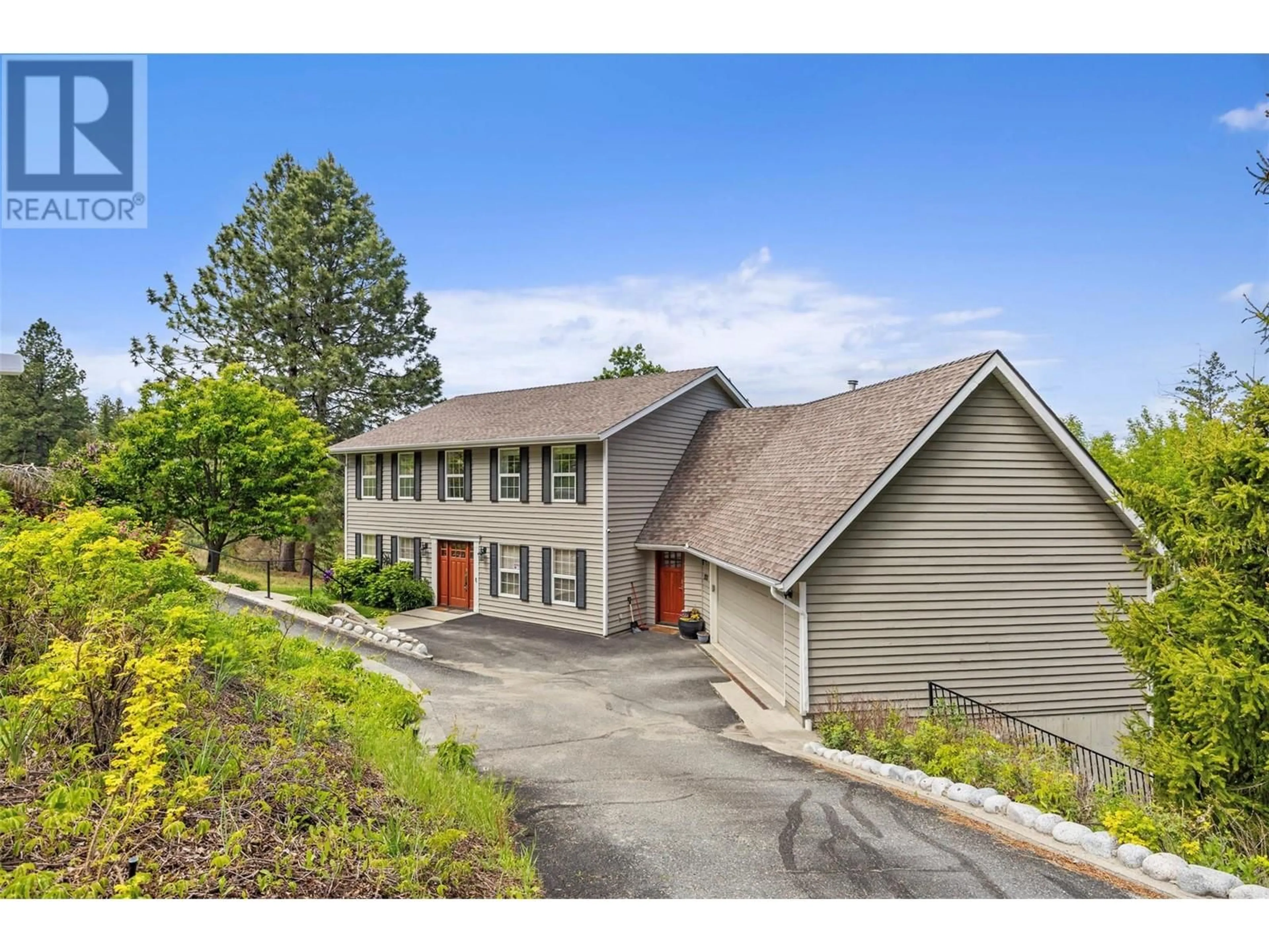 A pic from outside/outdoor area/front of a property/back of a property/a pic from drone, mountain view for 1978 HIGH SHYLEA DRIVE, Kamloops British Columbia V2E1K9