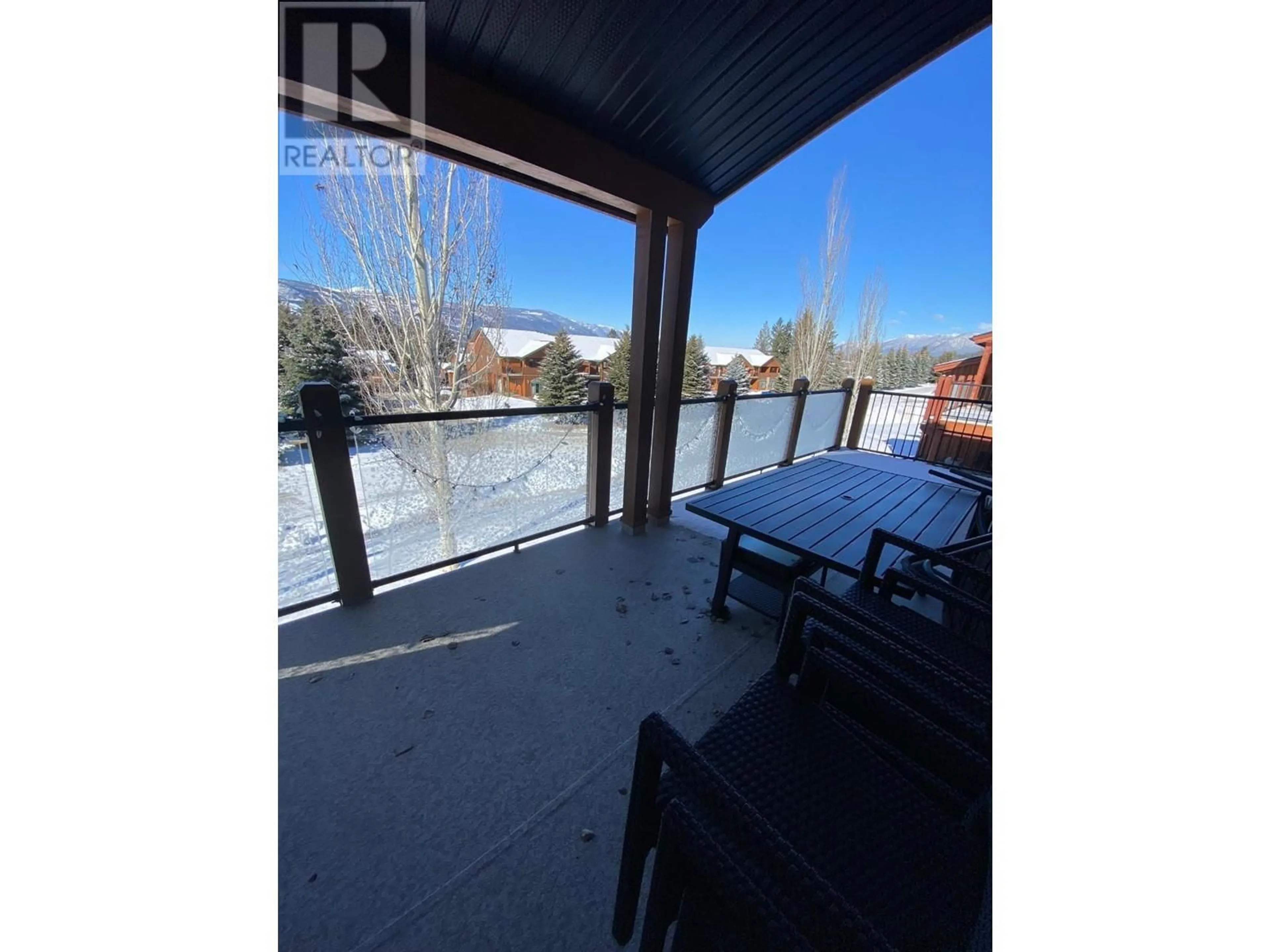 Patio, water/lake/river/ocean view for 14 D4 - 5150 FAIRWAY DRIVE, Fairmont Hot Springs British Columbia V0B1L1