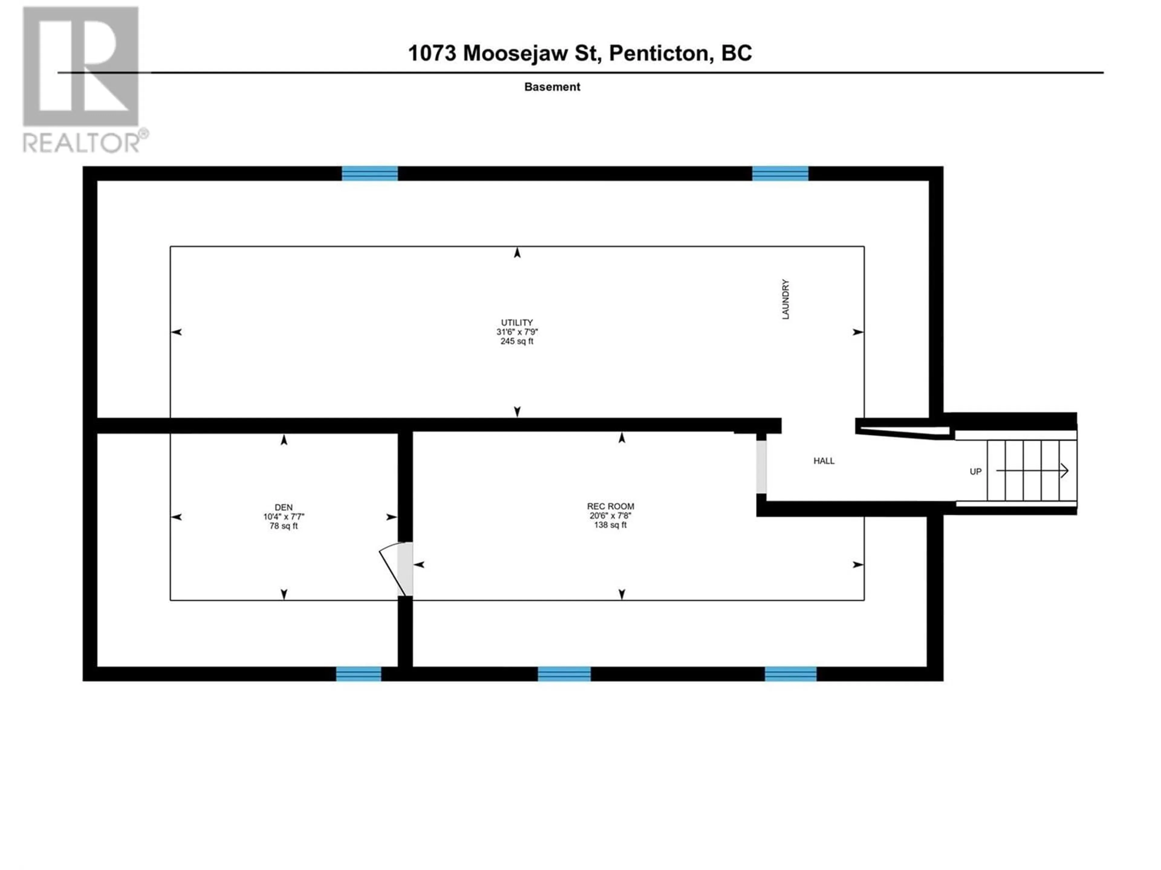 Floor plan for 1073 MOOSEJAW STREET, Penticton British Columbia V2A5T5