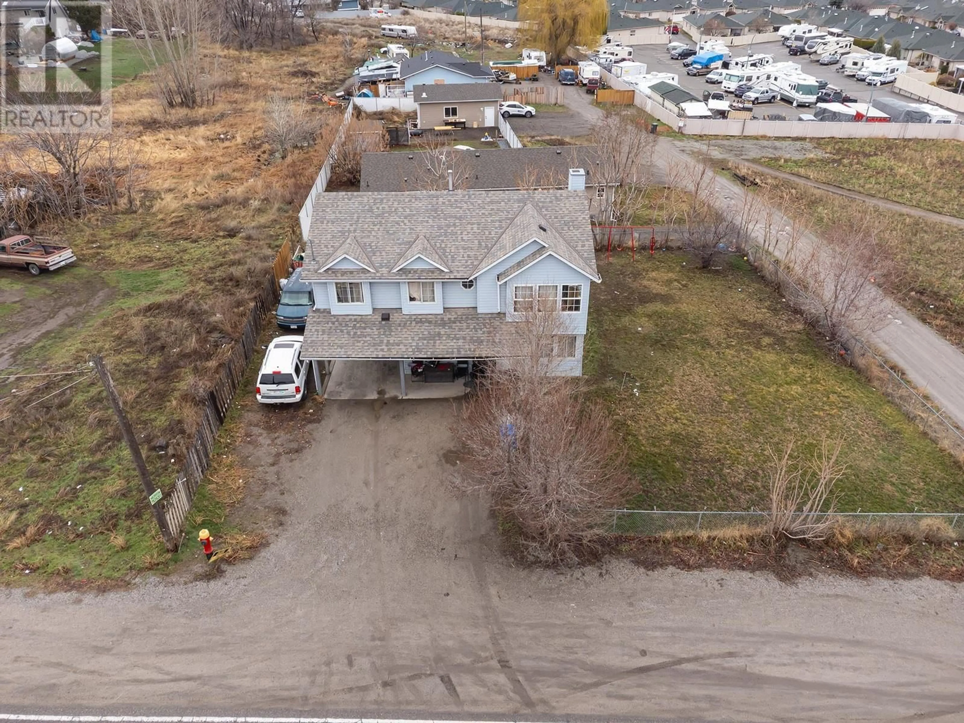 A pic from outside/outdoor area/front of a property/back of a property/a pic from drone, street for 3431 OLD OKANAGAN HIGHWAY, West Kelowna British Columbia V4T1N5