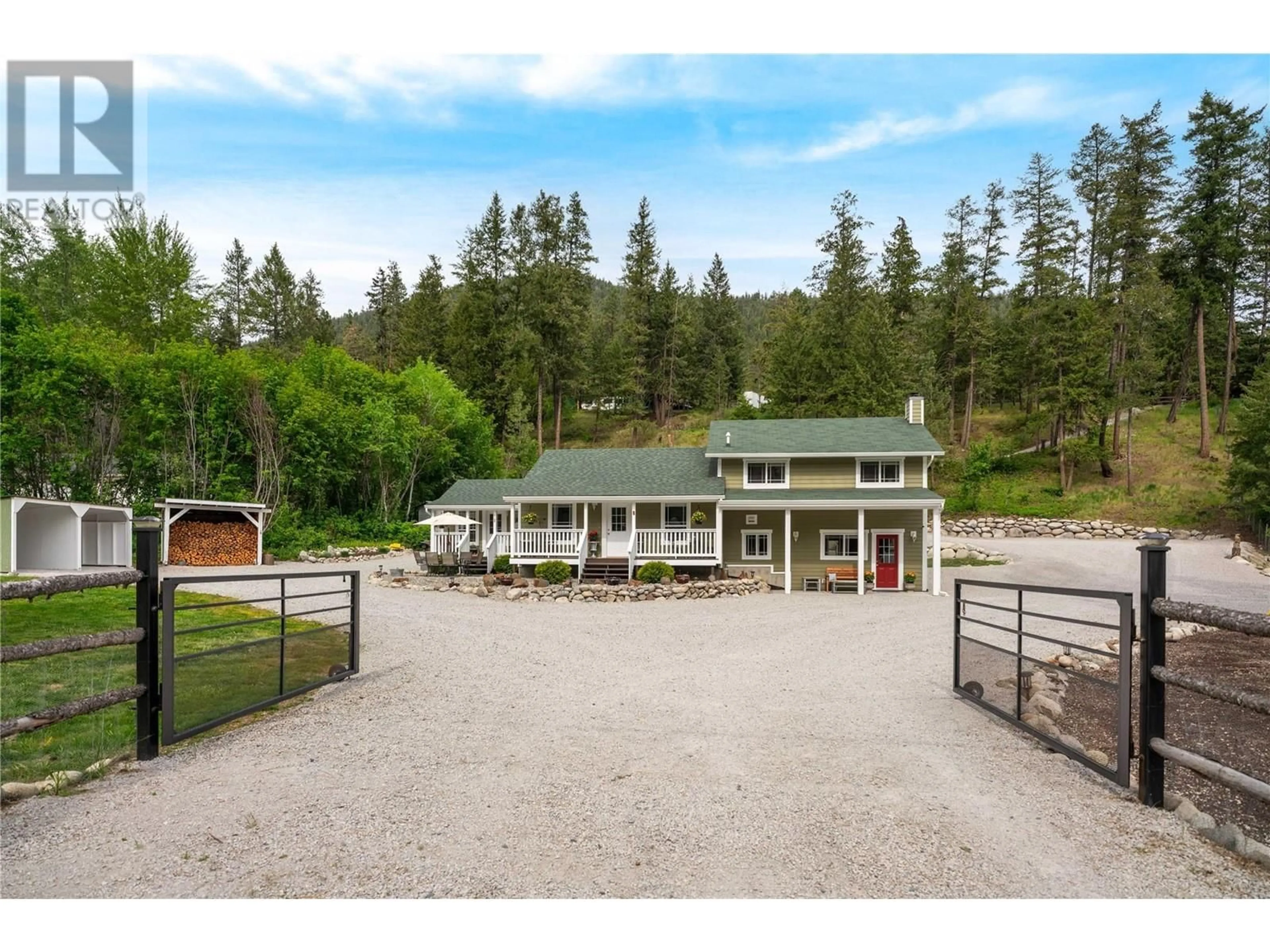 A pic from outside/outdoor area/front of a property/back of a property/a pic from drone, unknown for 4635 TREPANIER ROAD, Peachland British Columbia V0H1X3