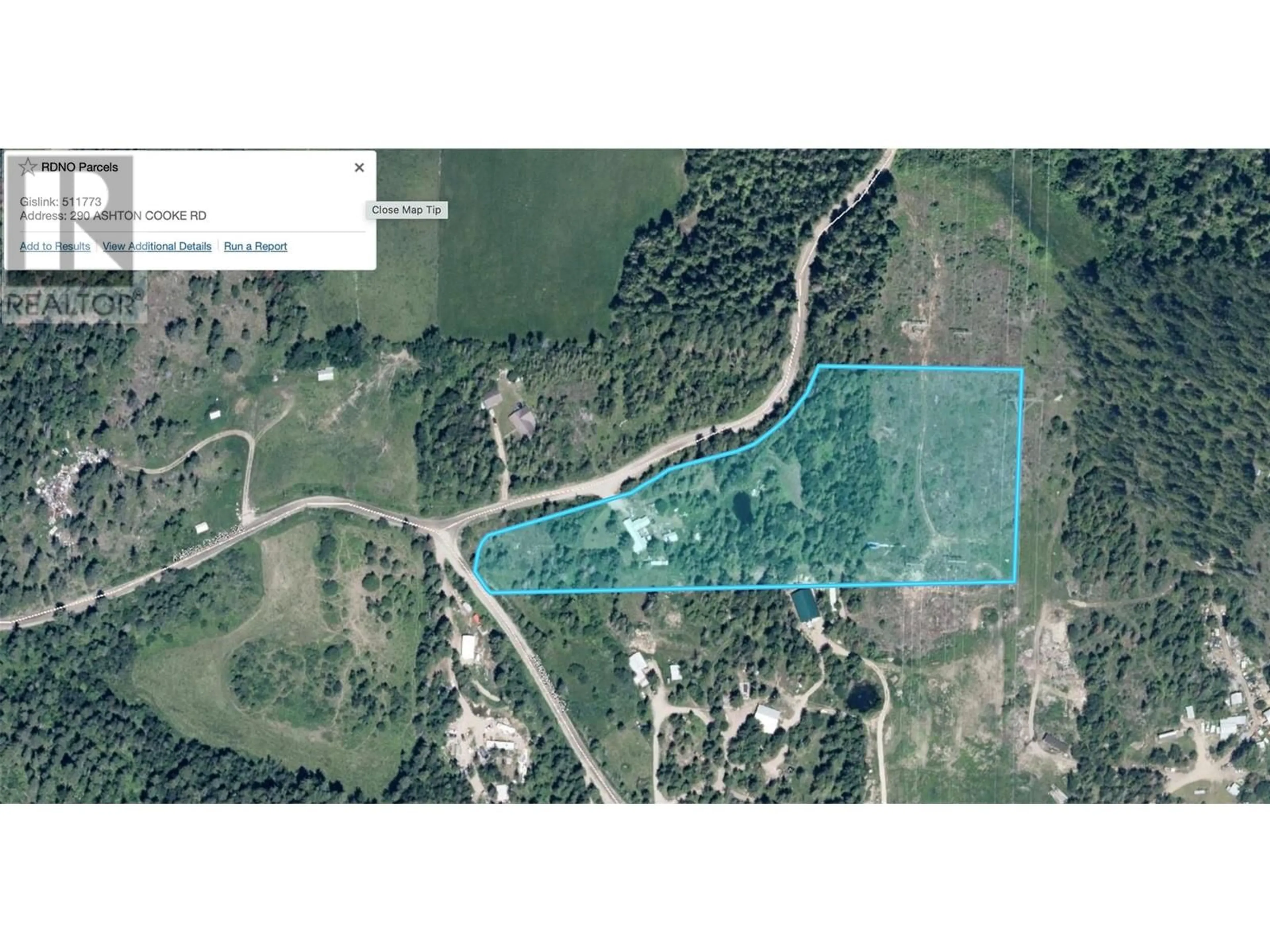 Picture of a map for 290 ASHTON COOKE ROAD, Enderby British Columbia V0E1V5