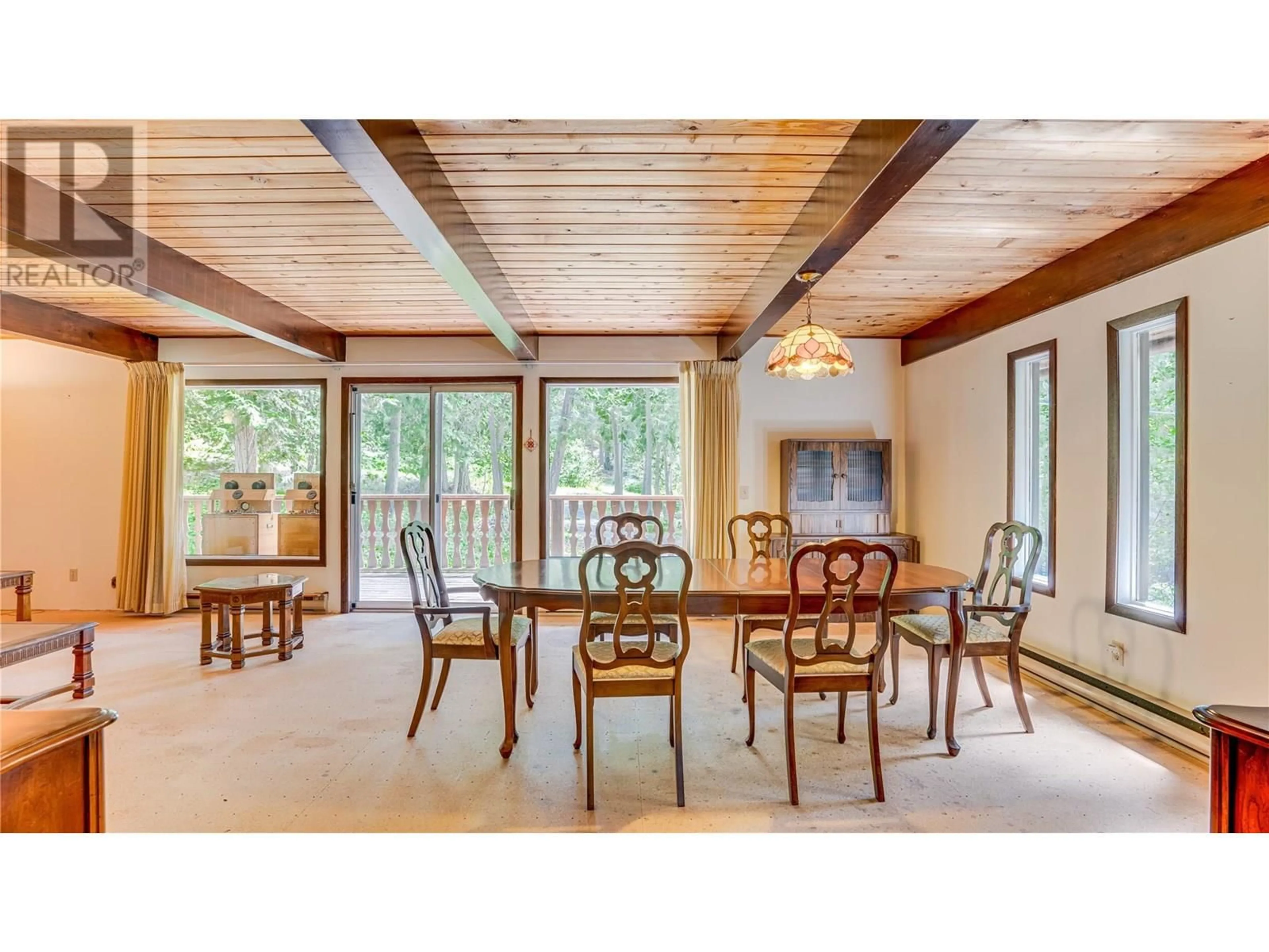 Dining room, wood/laminate floor for 58 WALKER ROAD, Enderby British Columbia V0E1V5