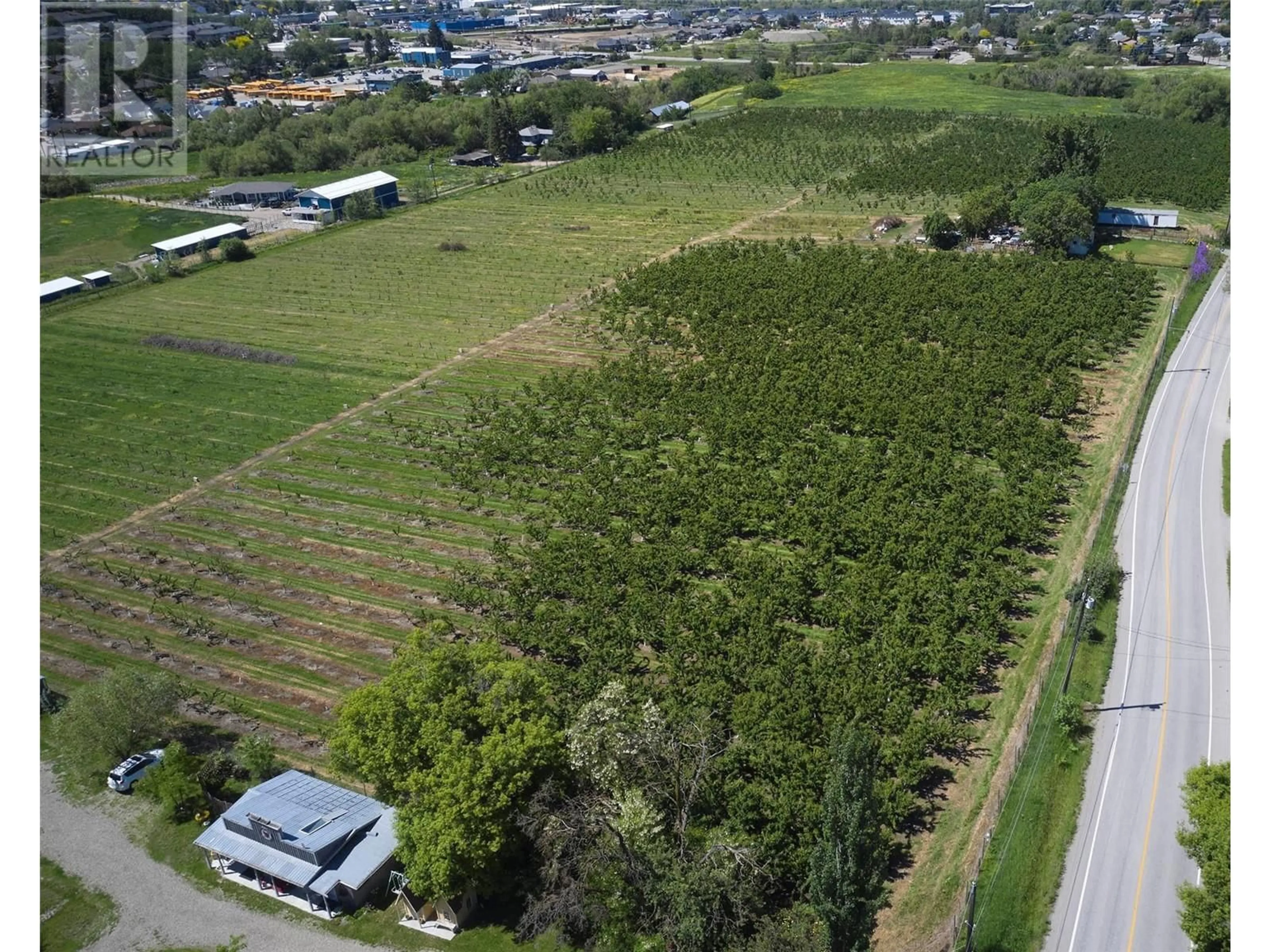 A pic from outside/outdoor area/front of a property/back of a property/a pic from drone, forest/trees view for 1094 POTTERY ROAD, Vernon British Columbia V1B3A5