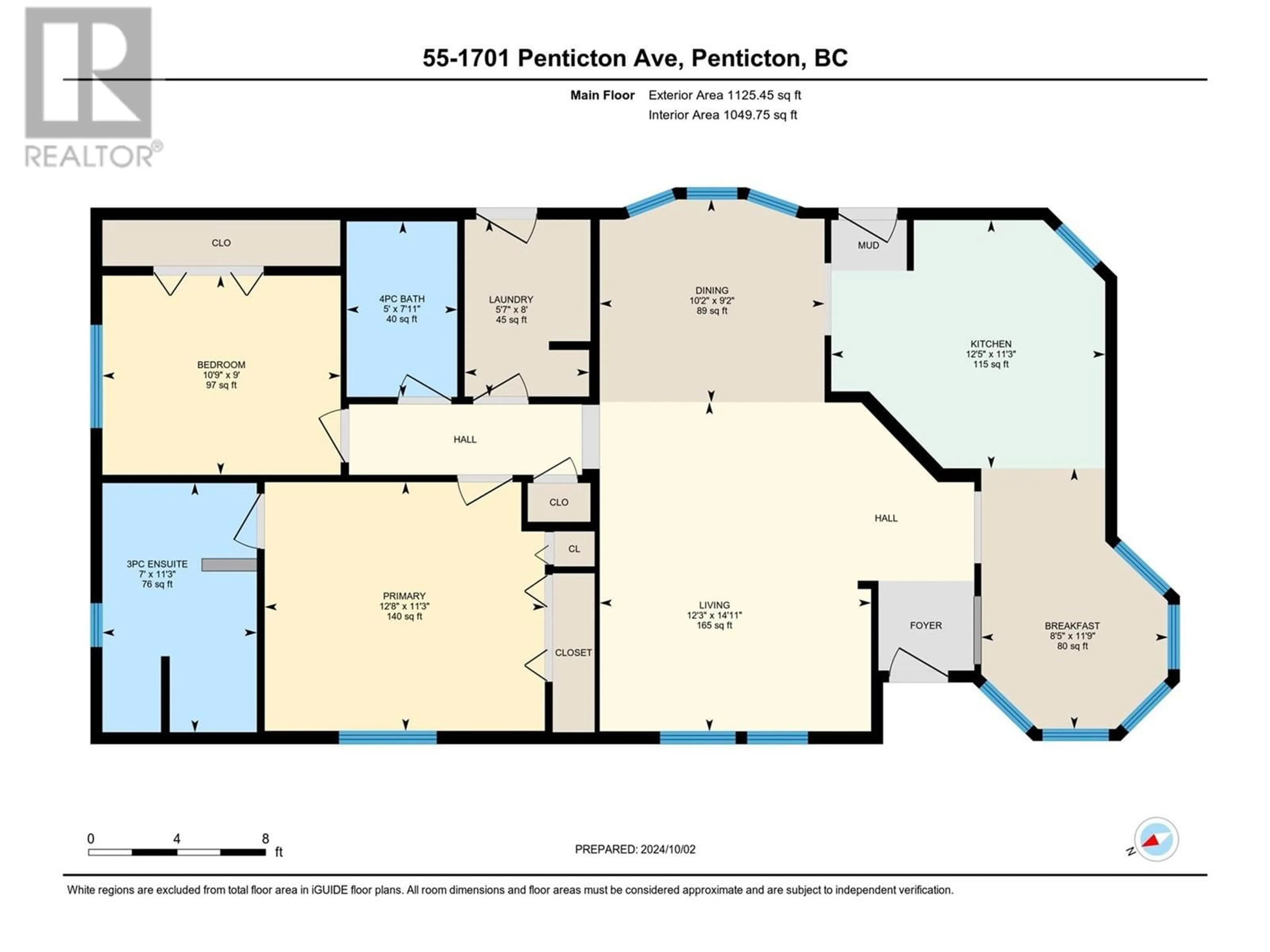 Floor plan for 55 - 1701 PENTICTON AVENUE, Penticton British Columbia V2A2N6