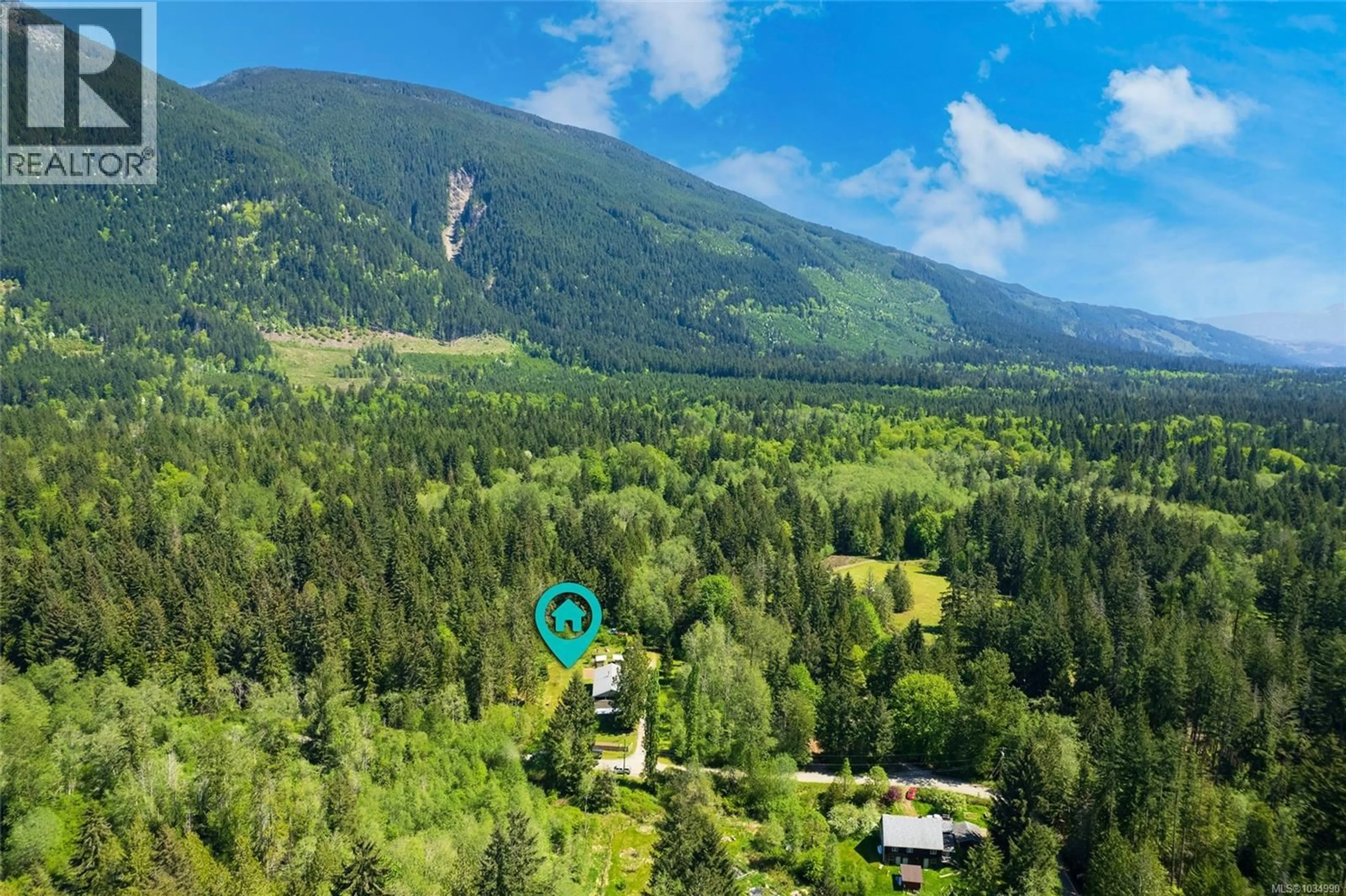 A pic from outside/outdoor area/front of a property/back of a property/a pic from drone, forest/trees view for 8445 MESHERS ROAD, Port Alberni British Columbia V9Y8N5