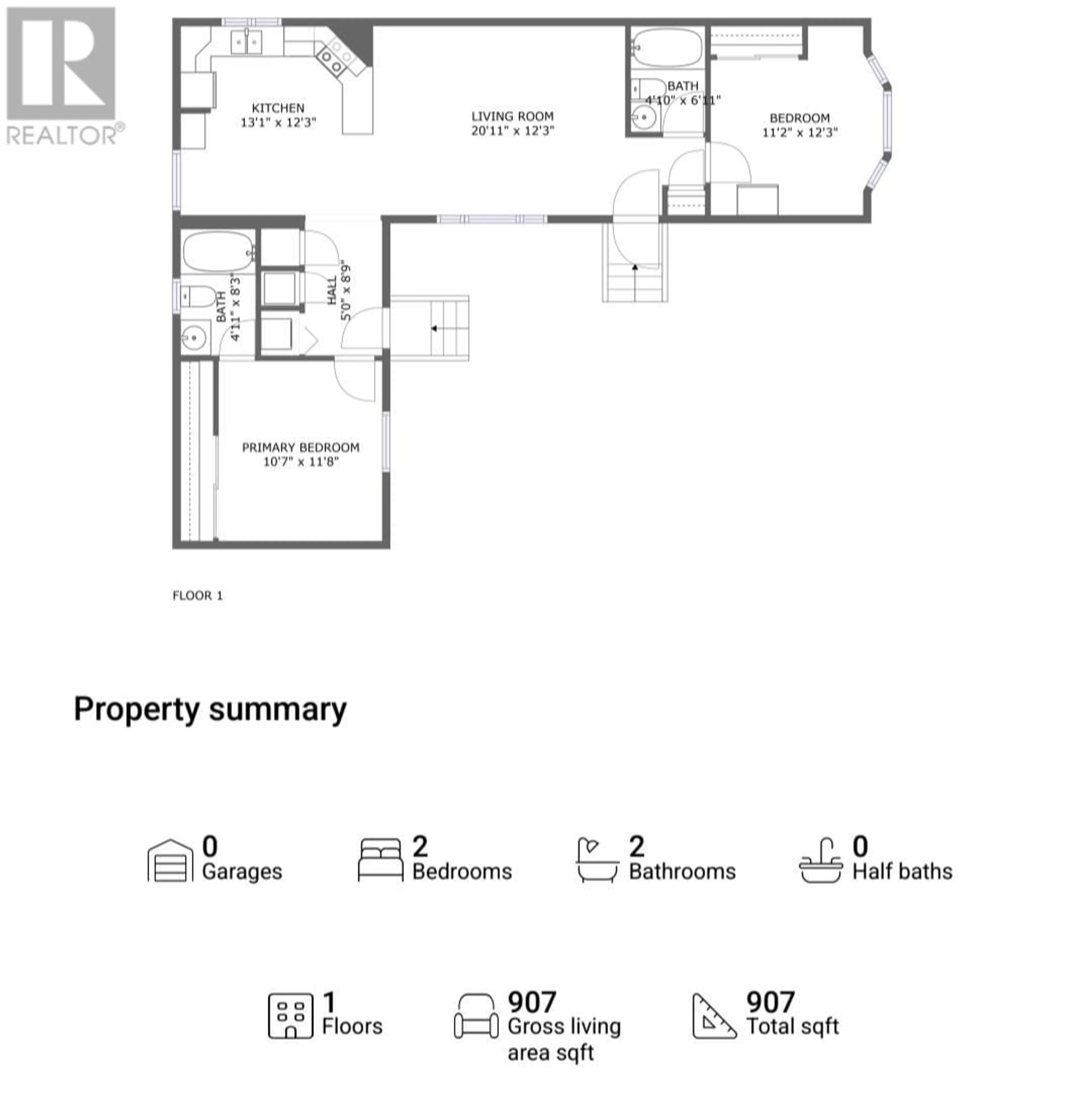 Floor plan for 5 - 1525 WESTSIDE ROAD, West Kelowna British Columbia V1Z1L9