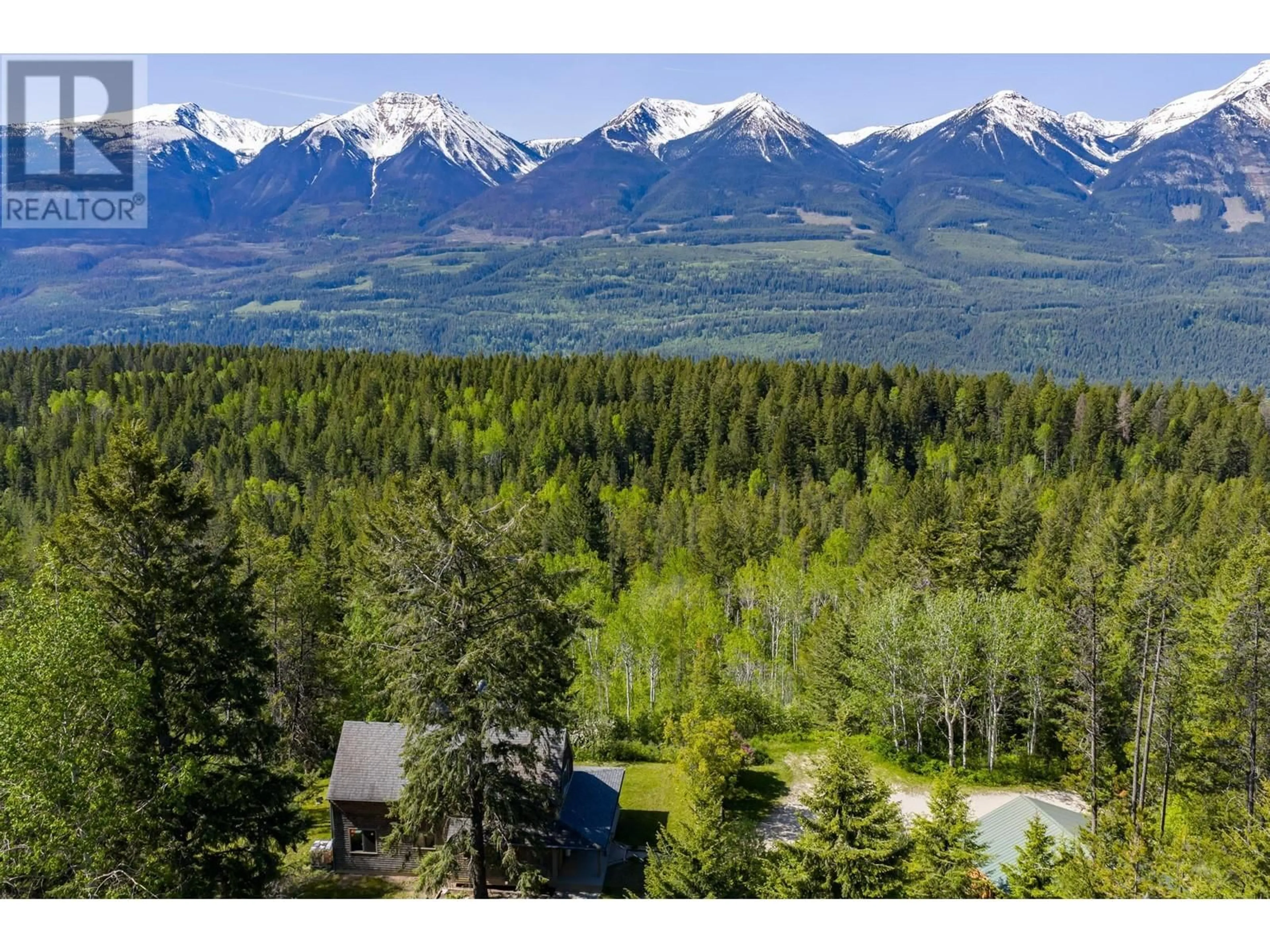 A pic from outside/outdoor area/front of a property/back of a property/a pic from drone, mountain view for 1615 CAMPBELL ROAD, Golden British Columbia V0A1H7