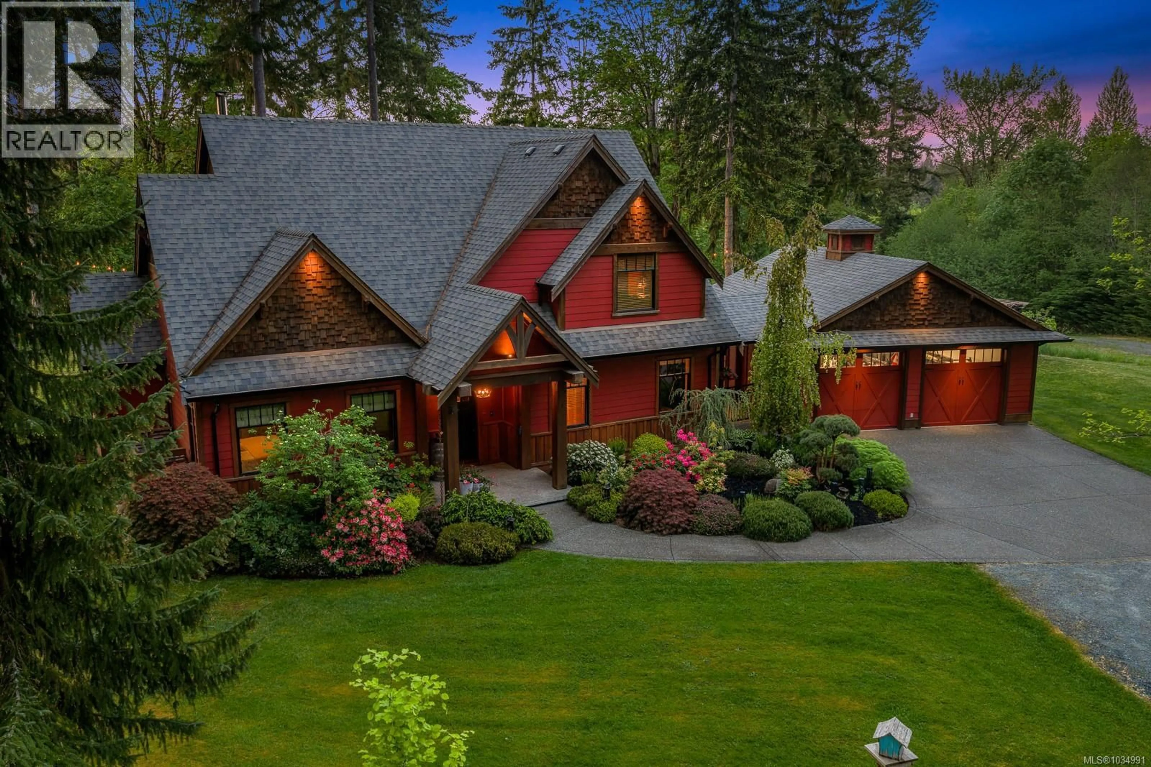 Home with brick exterior material, unknown for 9520 SARMMA ROAD, Black Creek British Columbia V9J1Y9