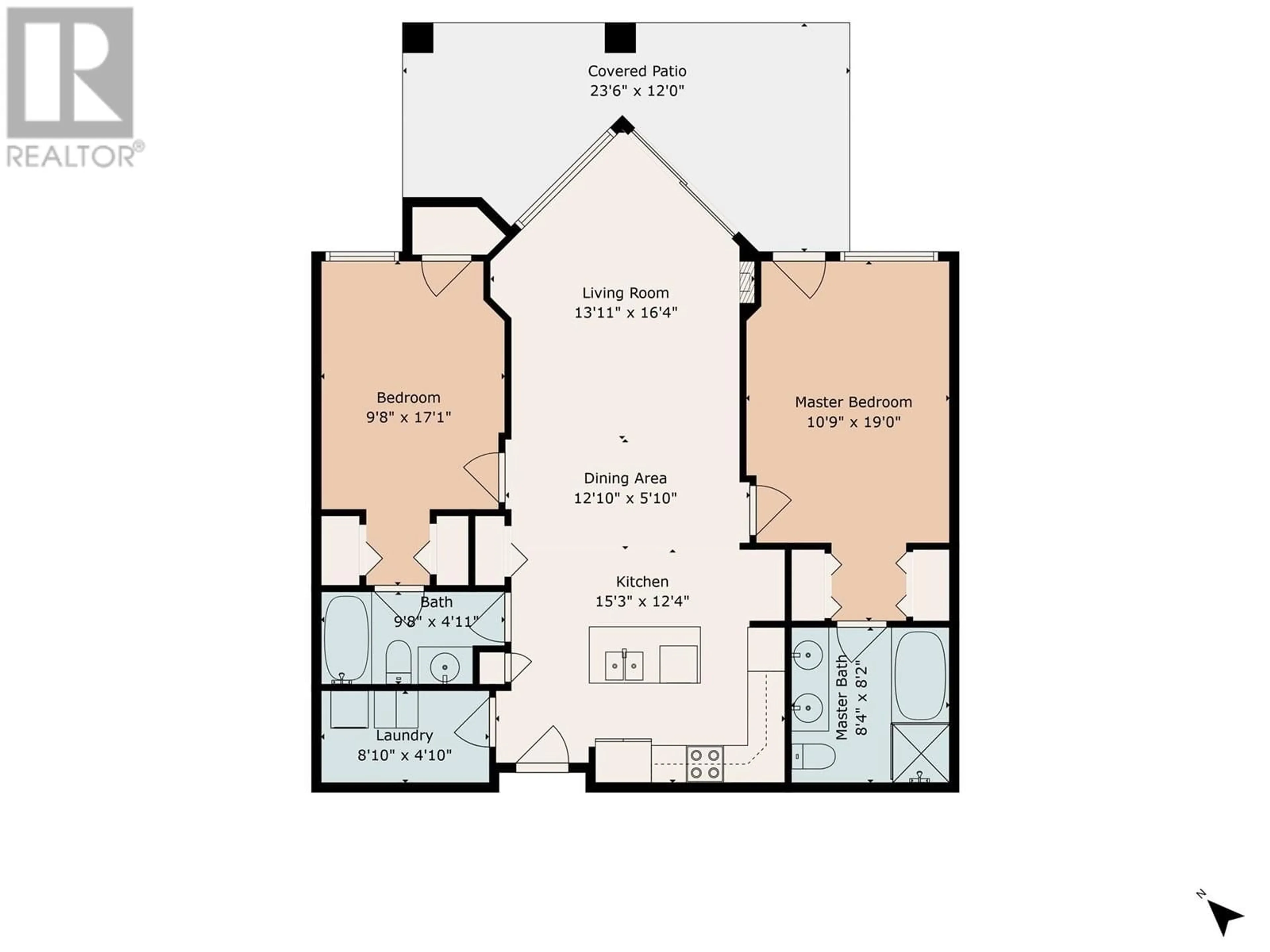 Floor plan for 102 - 3545 CARRINGTON ROAD, West Kelowna British Columbia V4T3A9