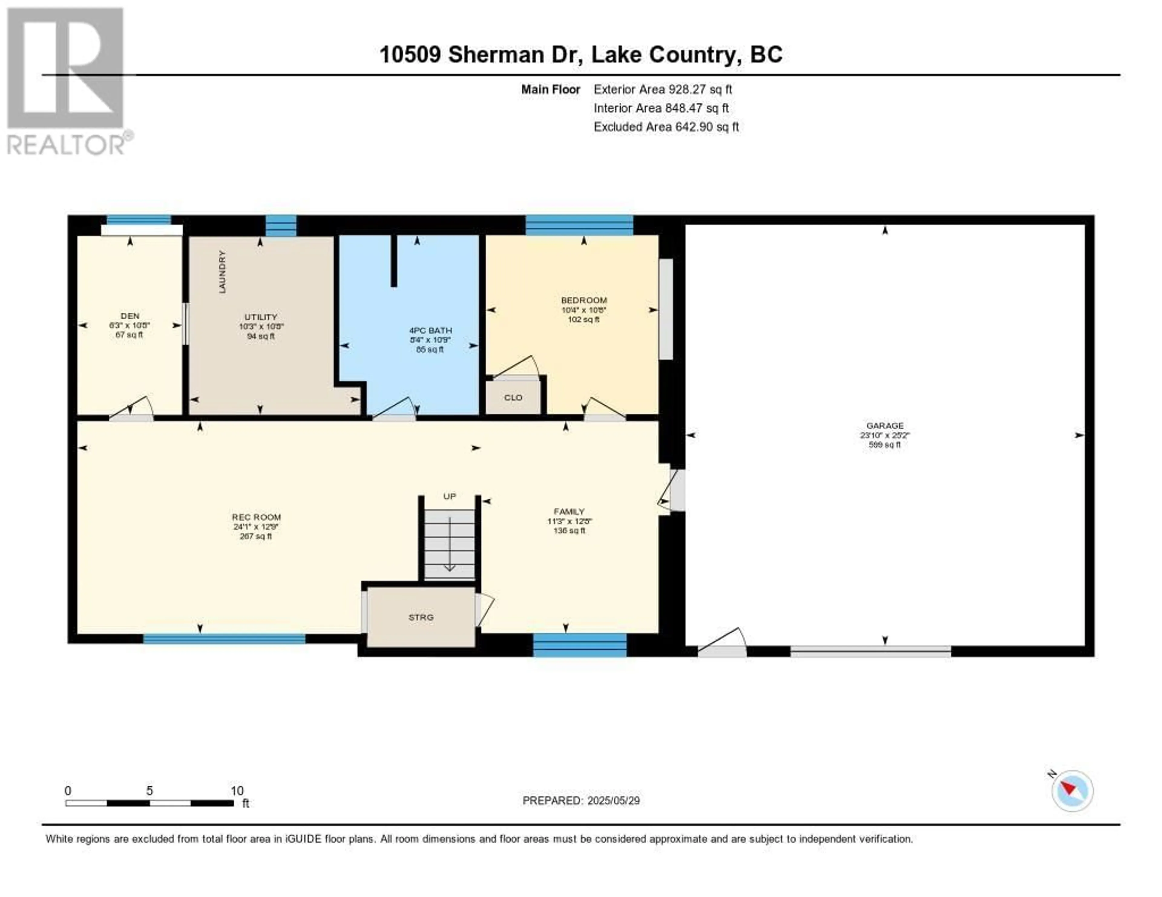 Floor plan for 10509 SHERMAN DRIVE, Lake Country British Columbia V4V1W2