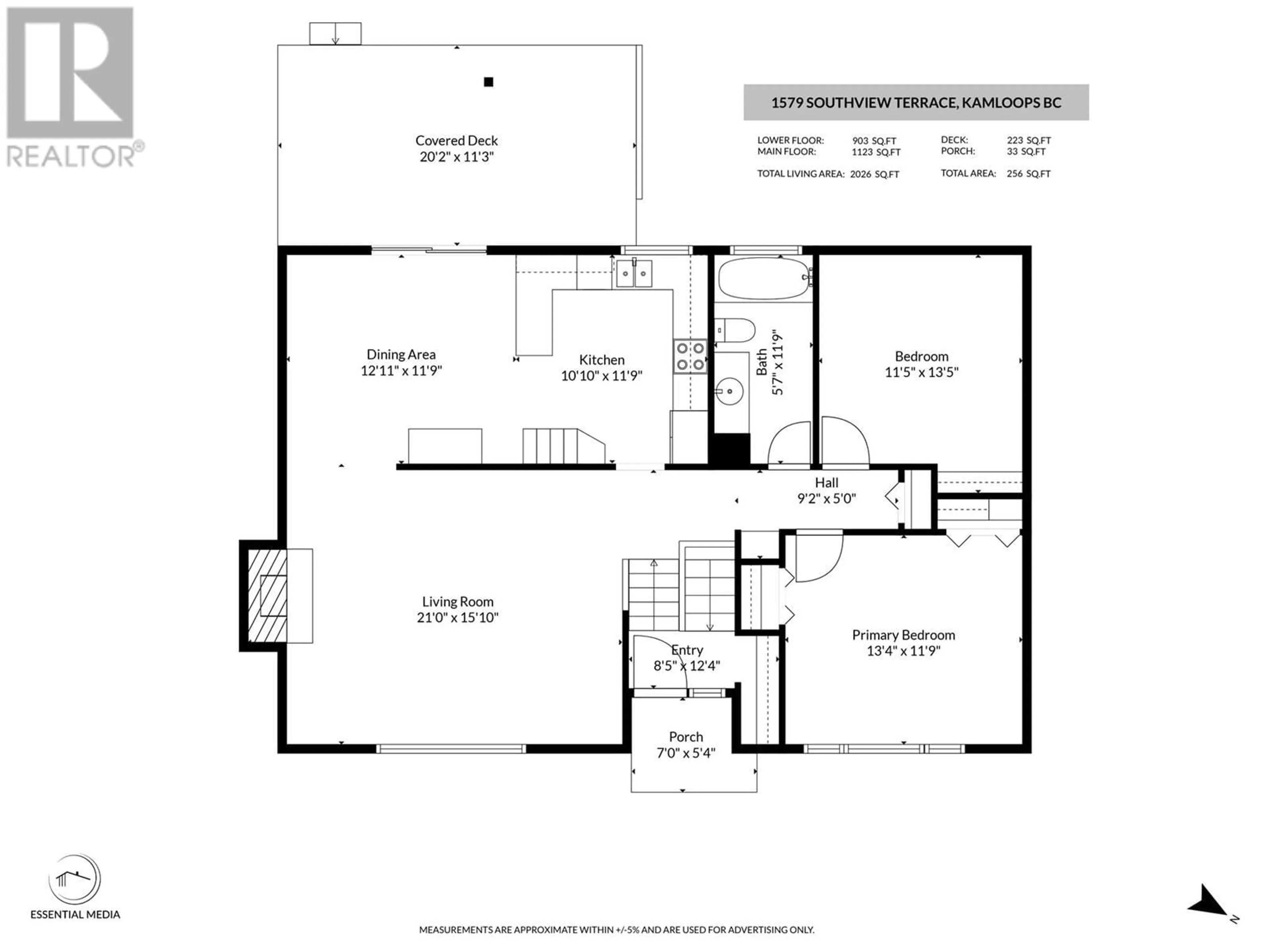 Floor plan for 1579 SOUTHVIEW TERRACE, Kamloops British Columbia V2B7R3