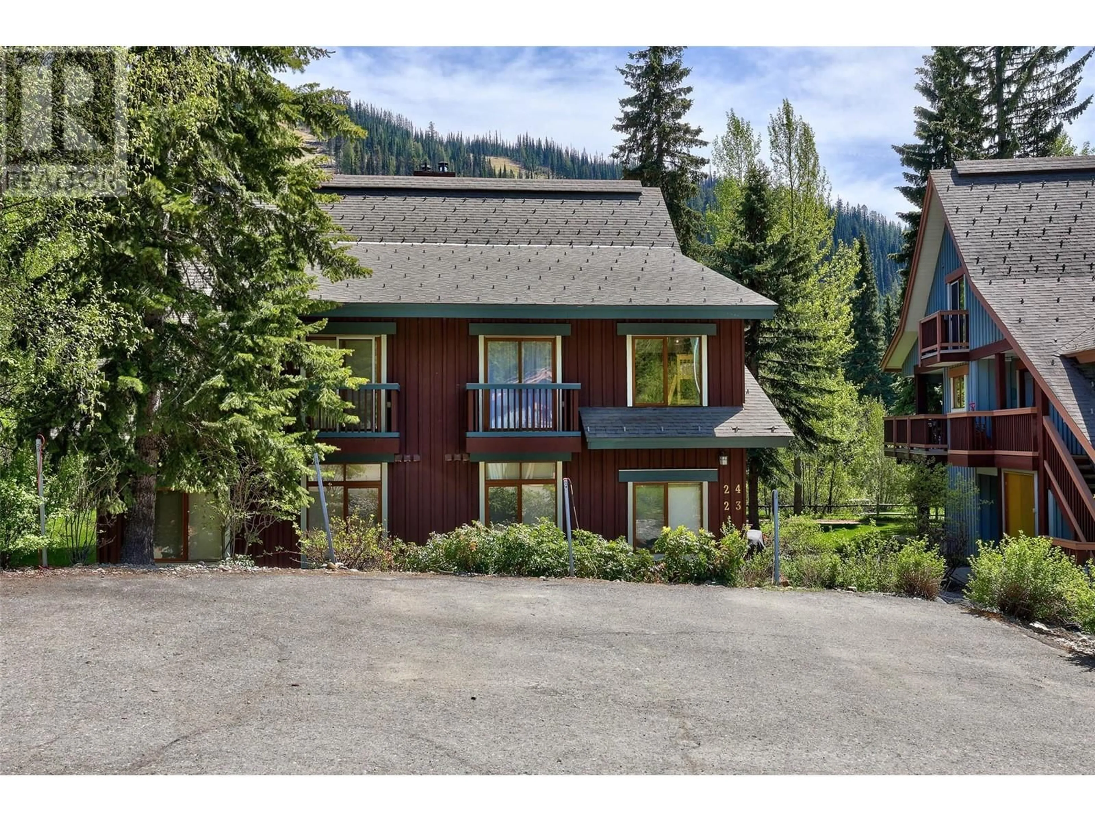 A pic from outside/outdoor area/front of a property/back of a property/a pic from drone, mountain view for 24 - 2140 SUN PEAKS ROAD, Sun Peaks British Columbia V0E5N0