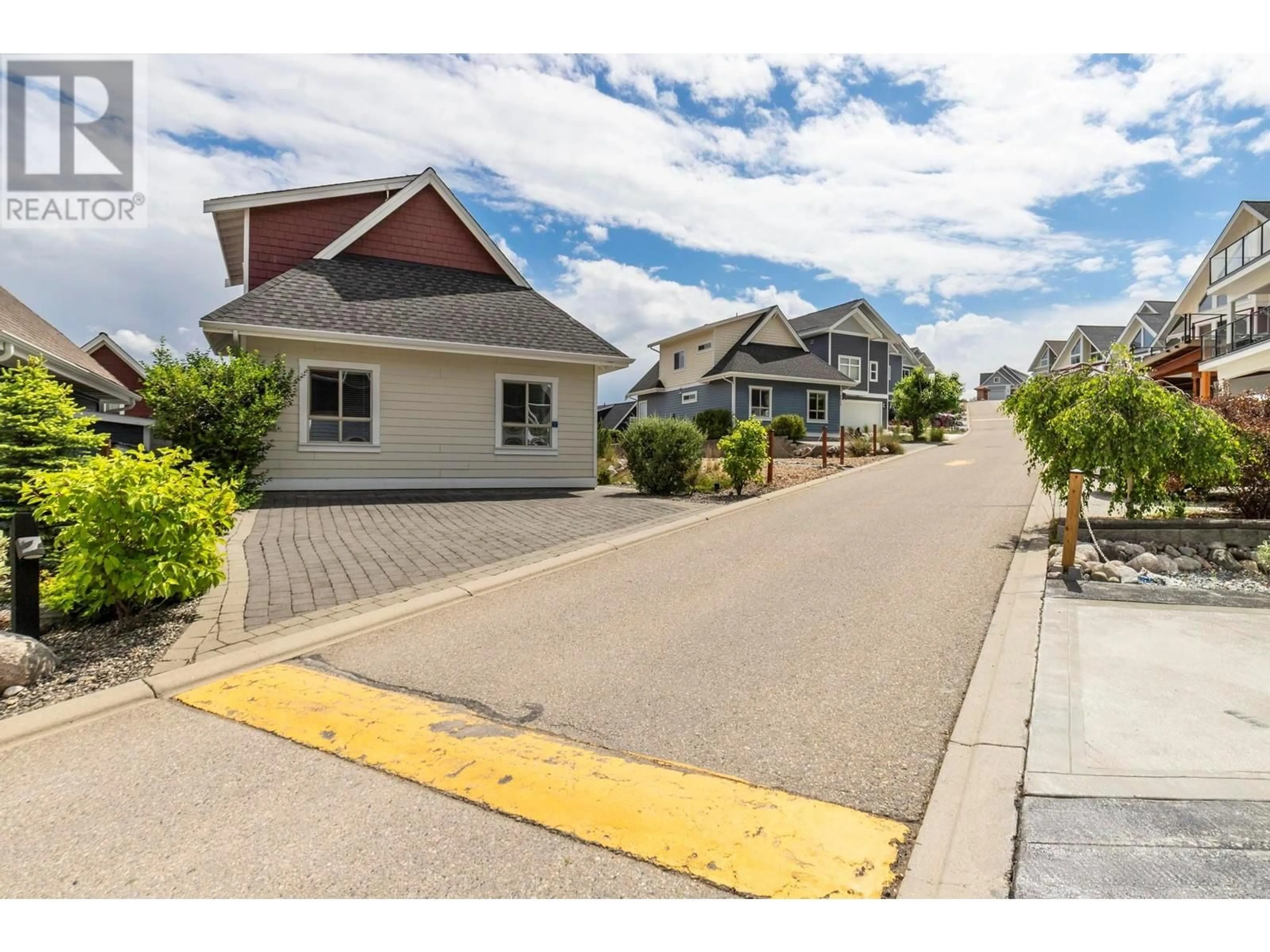 A pic from outside/outdoor area/front of a property/back of a property/a pic from drone, street for 6815 SANTIAGO LOOP, Kelowna British Columbia V1Z3R8