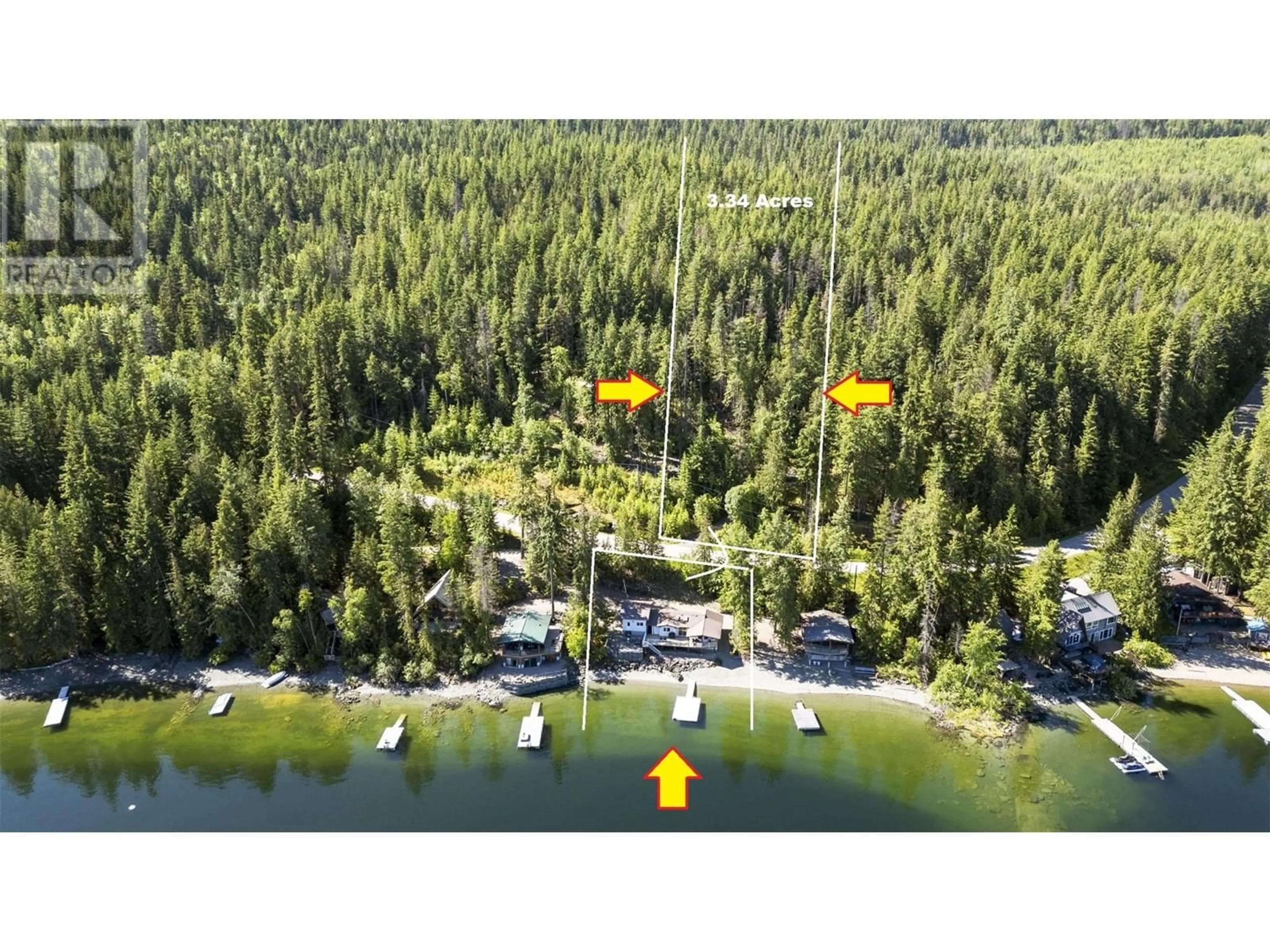 A pic from outside/outdoor area/front of a property/back of a property/a pic from drone, water/lake/river/ocean view for 5675 EAGLE BAY ROAD, Eagle Bay British Columbia V0E1T0
