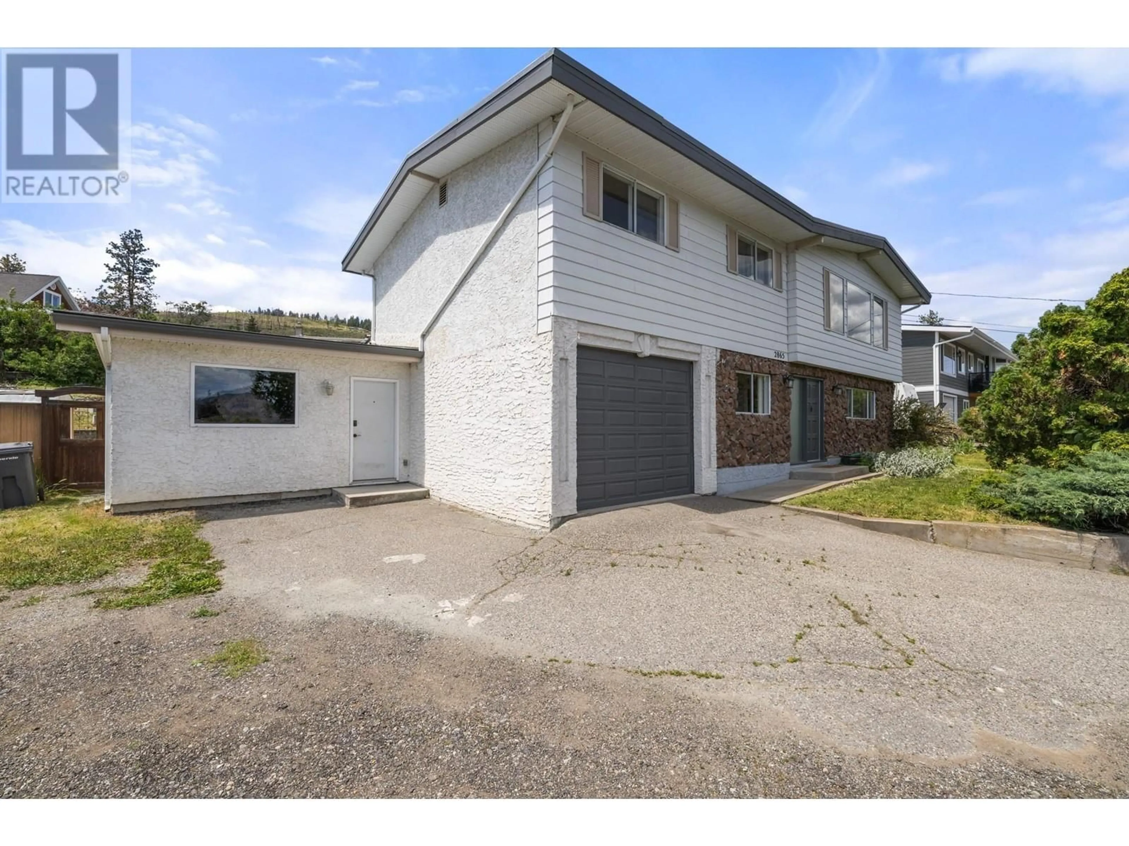 A pic from outside/outdoor area/front of a property/back of a property/a pic from drone, street for 2865 LOWER GLENROSA ROAD, West Kelowna British Columbia V4T1C7