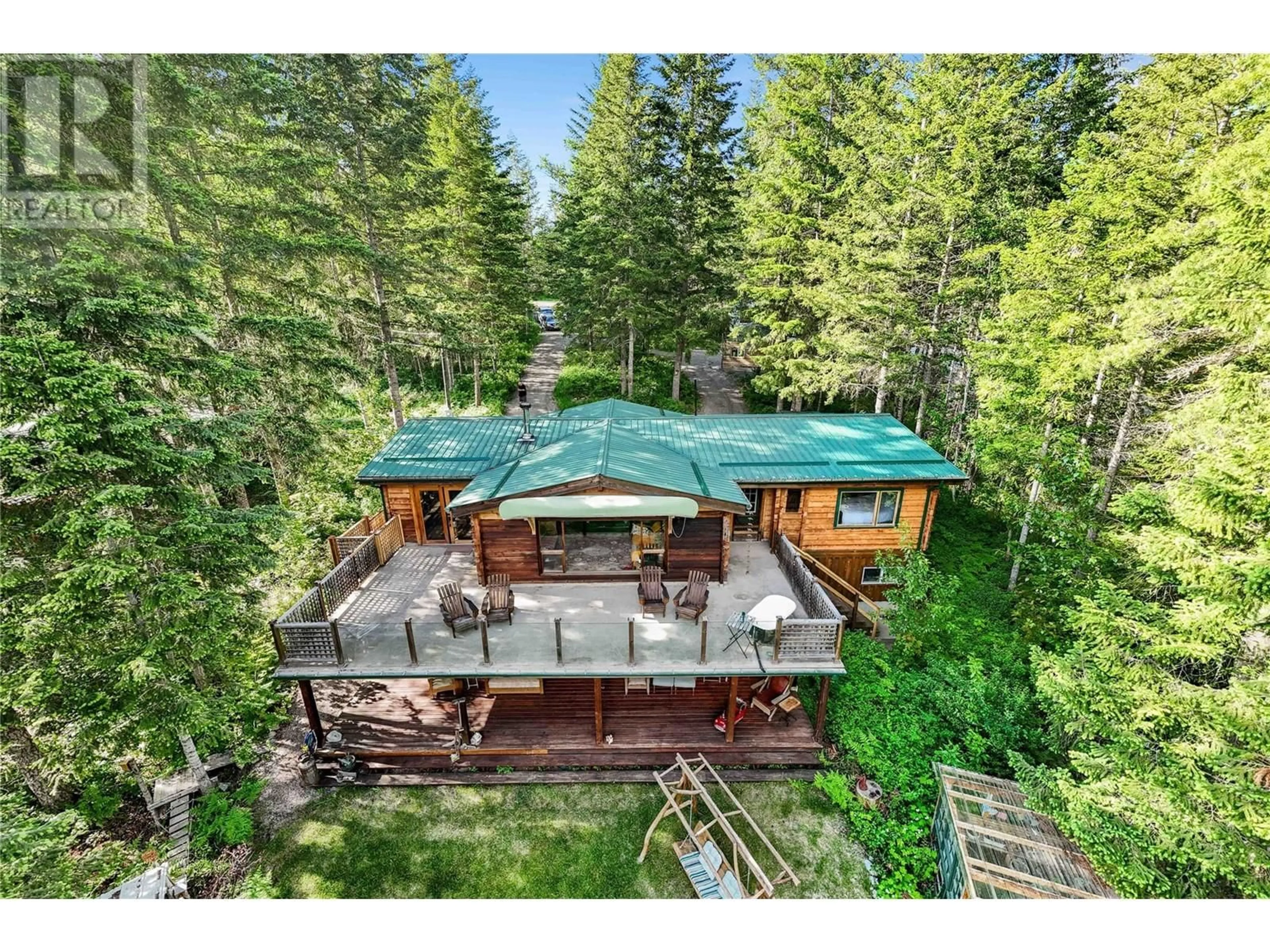 A pic from outside/outdoor area/front of a property/back of a property/a pic from drone, forest/trees view for 781 GARDOM LAKE ROAD, Enderby British Columbia V0E1V3