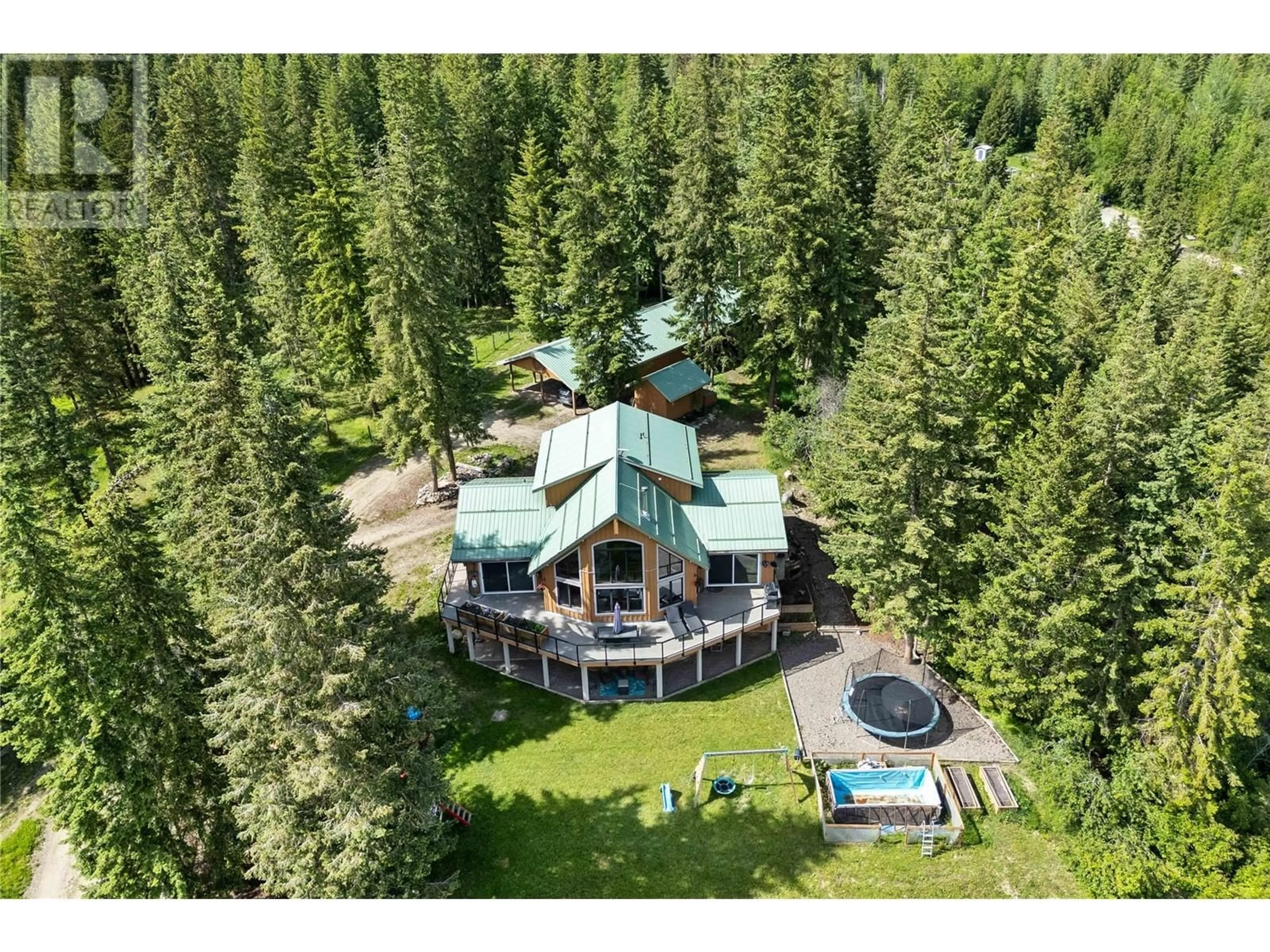 A pic from outside/outdoor area/front of a property/back of a property/a pic from drone, unknown for 65 FURLONG ROAD, Enderby British Columbia V0E1V3