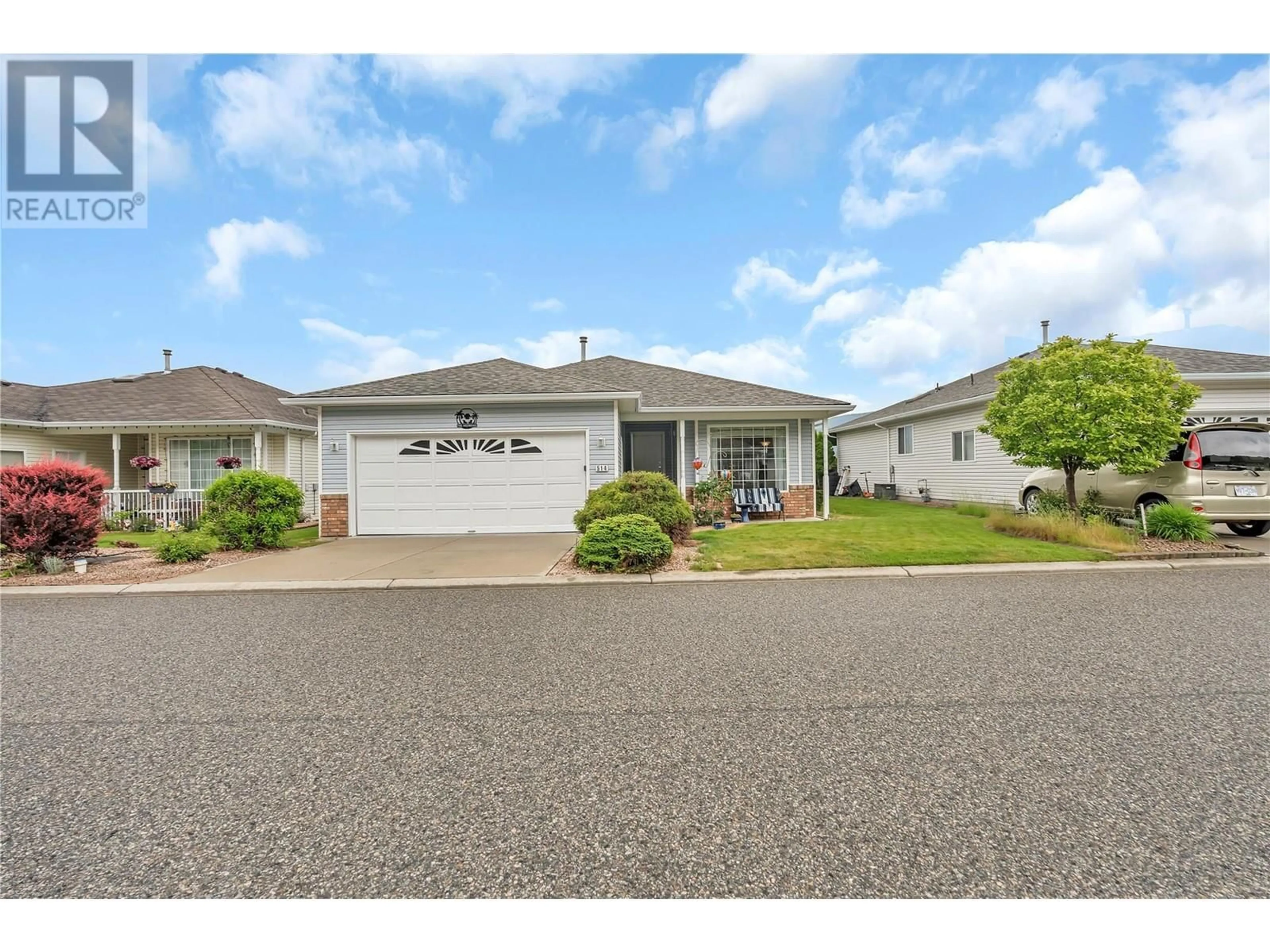 Home with vinyl exterior material, street for 514 RED WING DRIVE, Penticton British Columbia V2A8N7