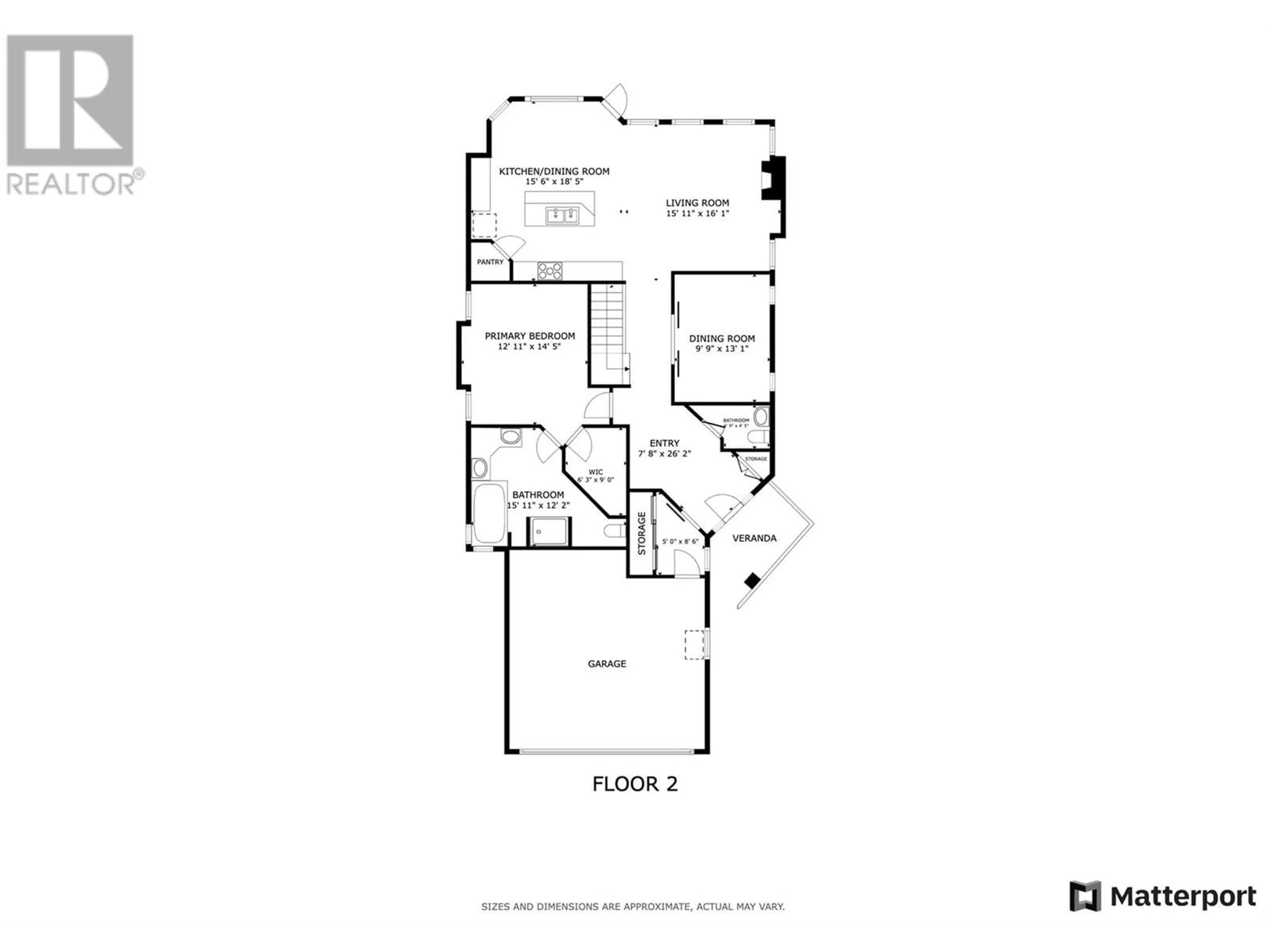 Floor plan for 5046 SOUTH RIDGE DRIVE, Kelowna British Columbia V1W4W7