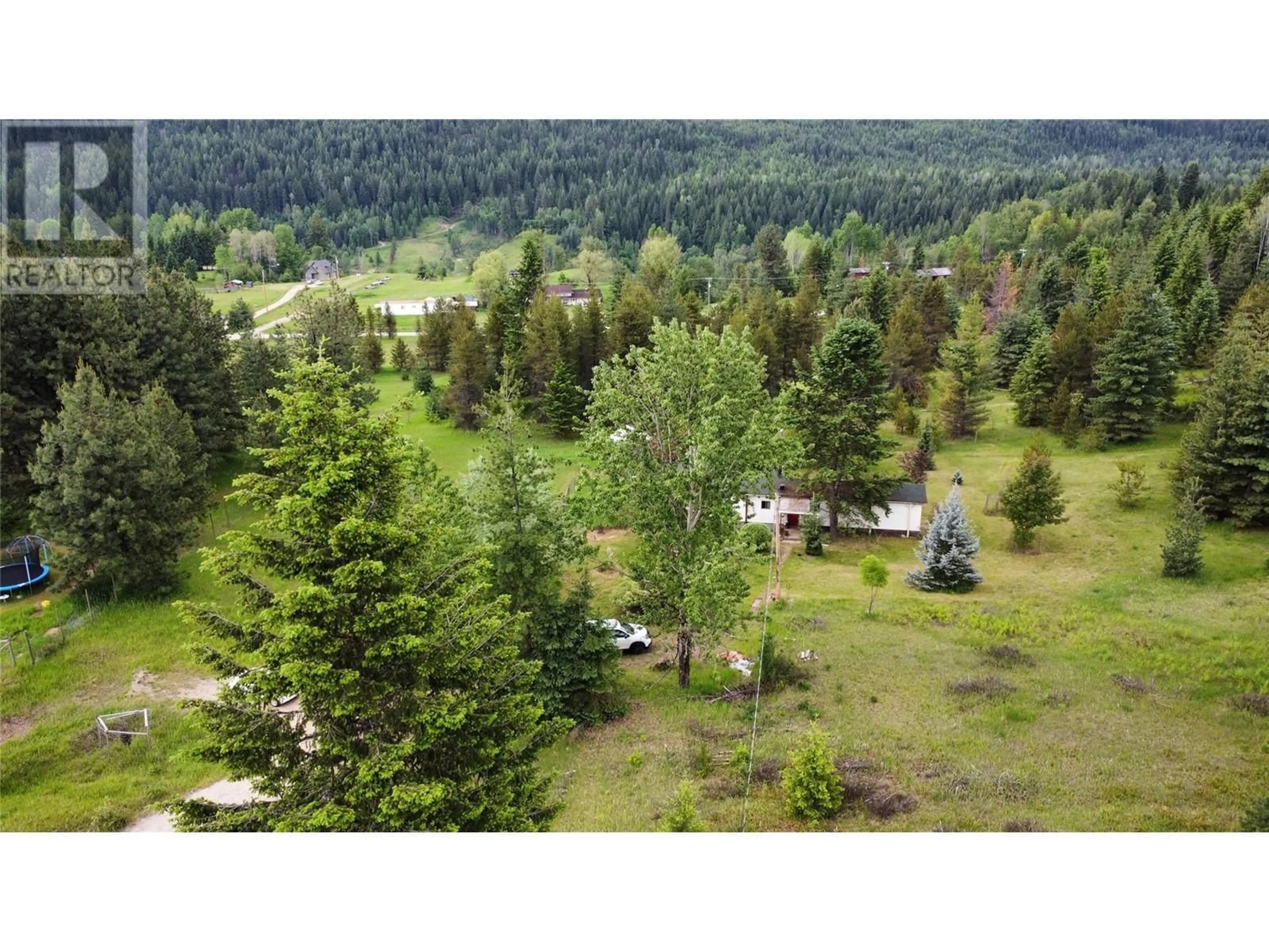 A pic from outside/outdoor area/front of a property/back of a property/a pic from drone, forest/trees view for 3688 MCKENZIE ROAD, Krestova British Columbia V0G1H2