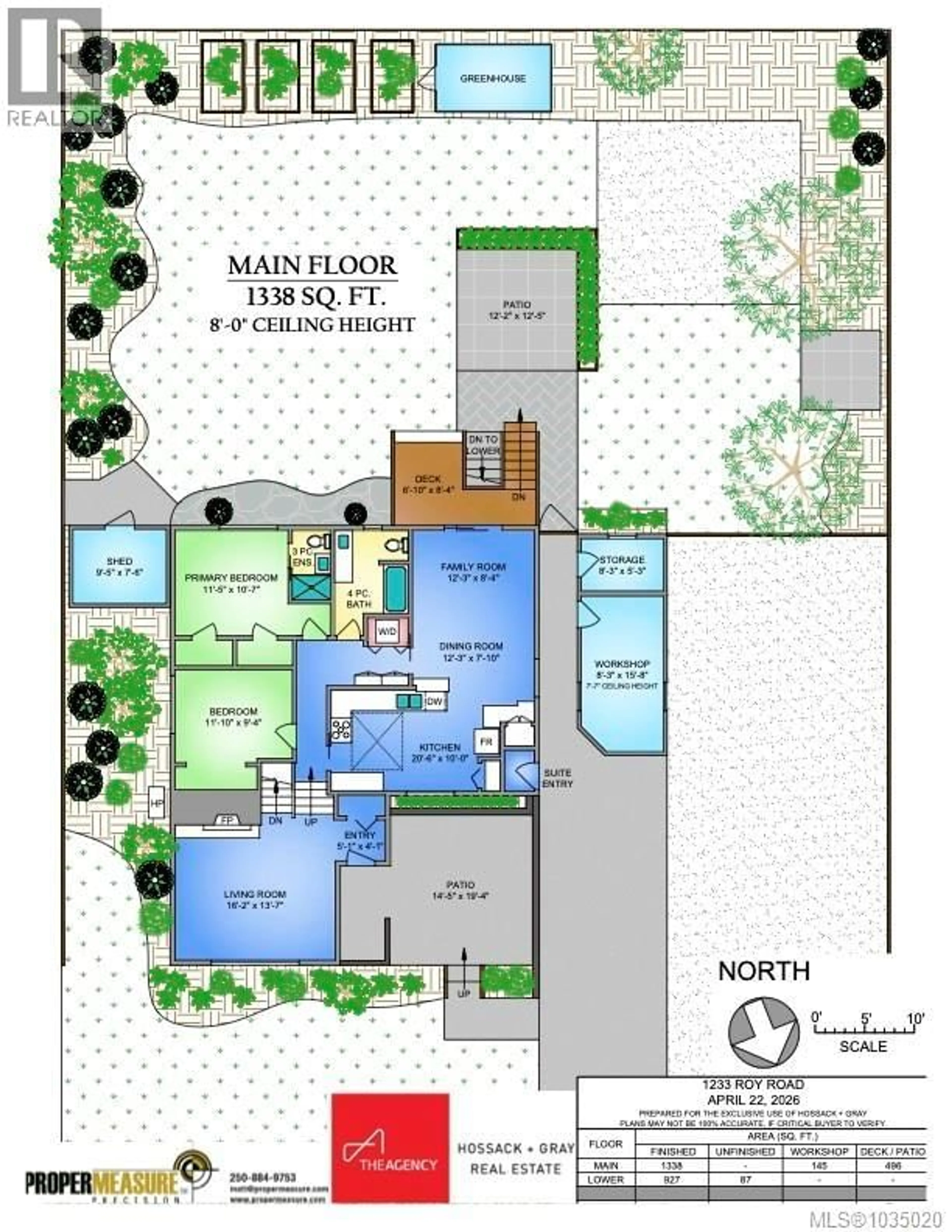 Floor plan for 1233 ROY ROAD, Saanich British Columbia V8Z2X8