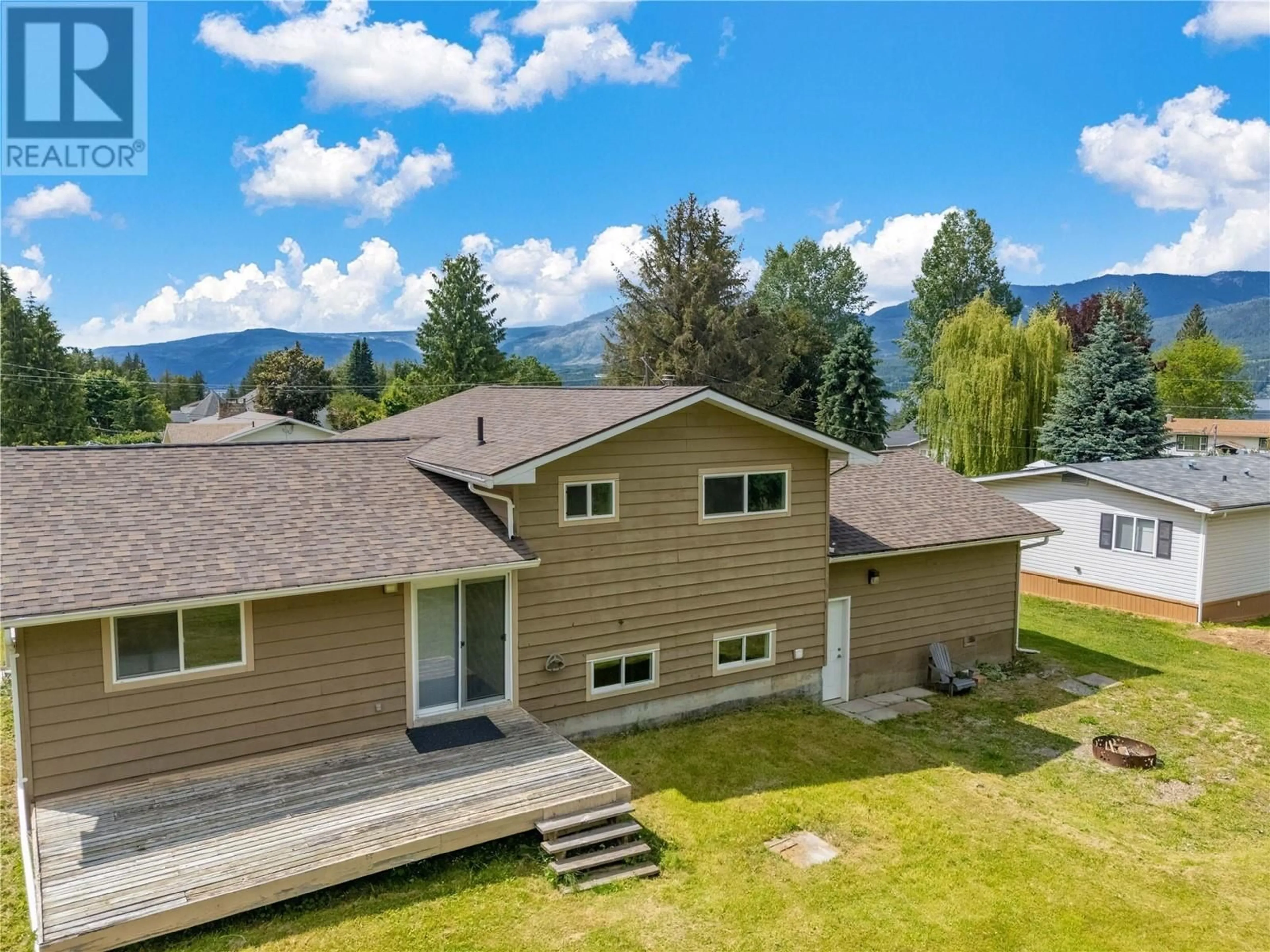 A pic from outside/outdoor area/front of a property/back of a property/a pic from drone, water/lake/river/ocean view for 4002 TORRY ROAD, Eagle Bay British Columbia V0E1T0