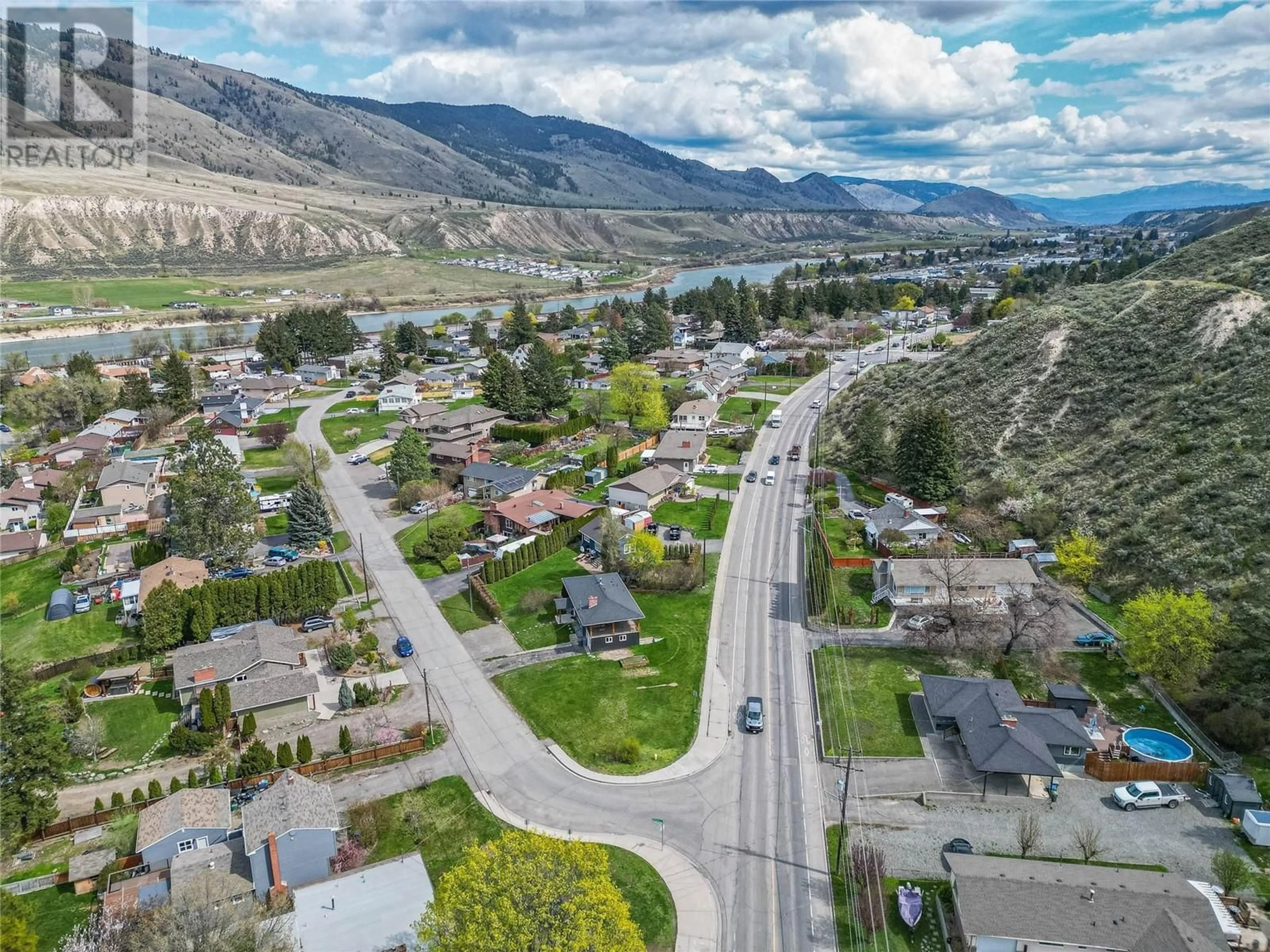 A pic from outside/outdoor area/front of a property/back of a property/a pic from drone, mountain view for 2125 CRESCENT DRIVE, Kamloops British Columbia V2C4J5