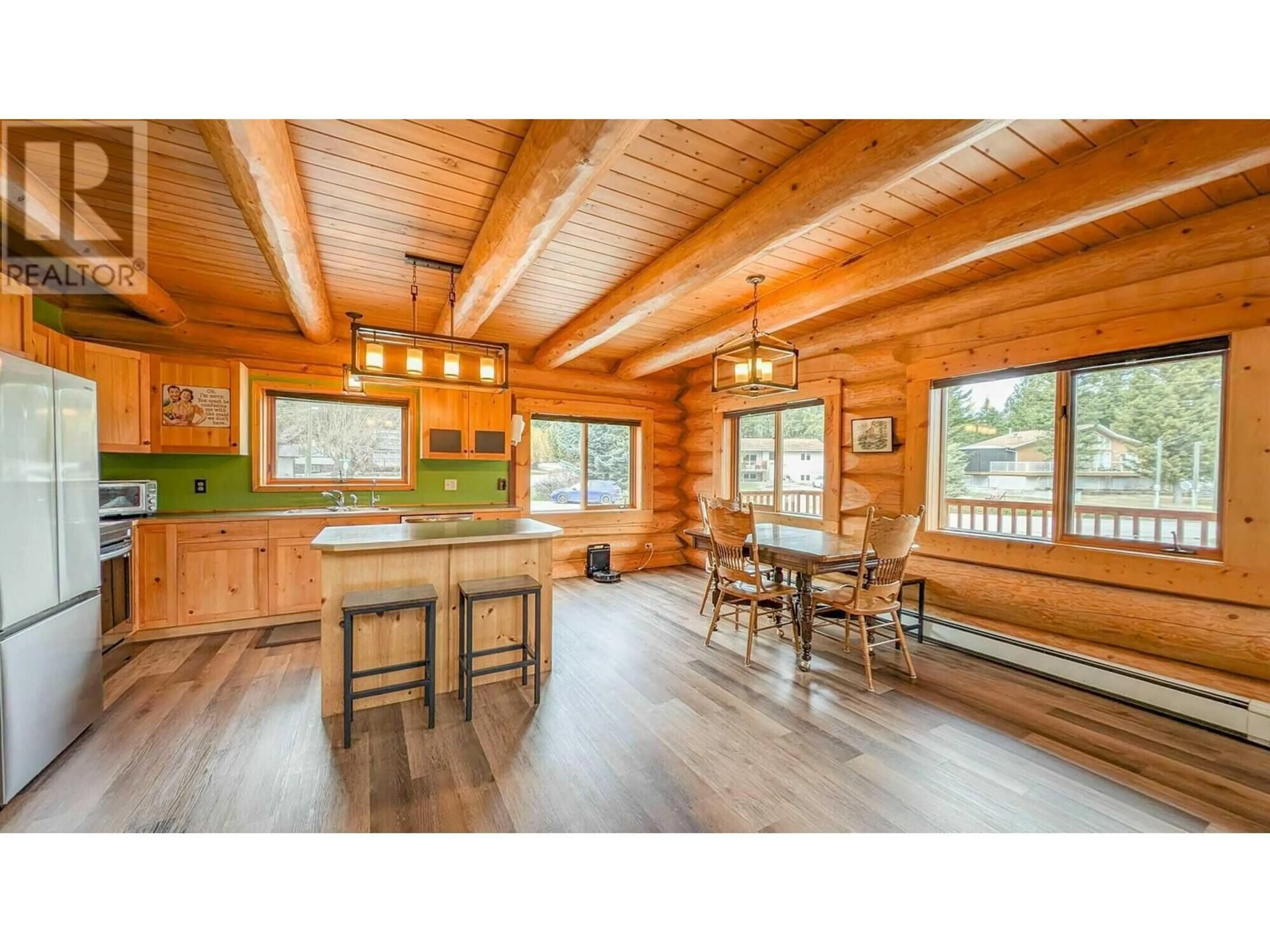 Open concept kitchen, wood/laminate floor for 4596 PURCELL DRIVE, Fairmont Hot Springs British Columbia V0B1L2