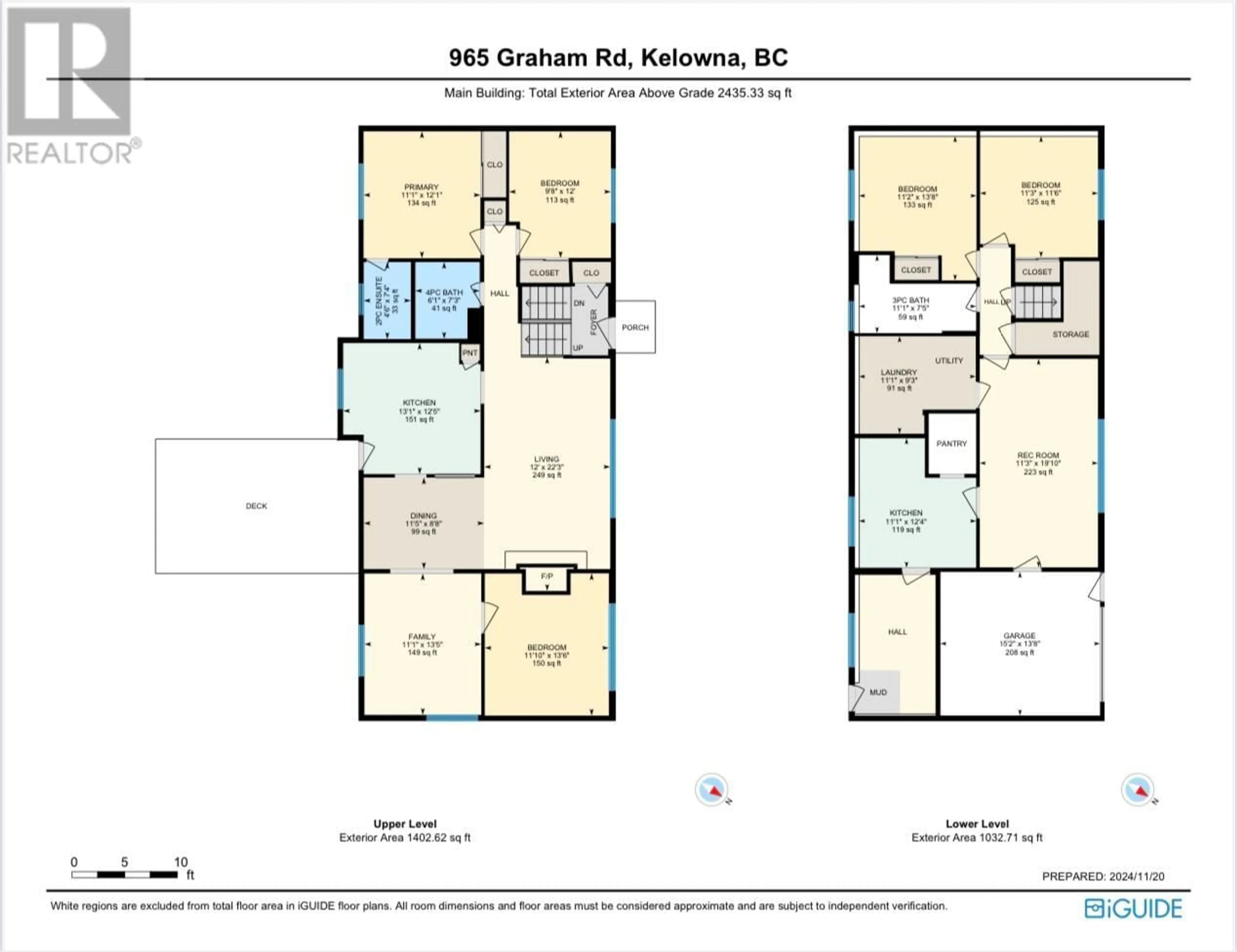 Floor plan for 965 GRAHAM RD ROAD, Kelowna British Columbia V1X5X4