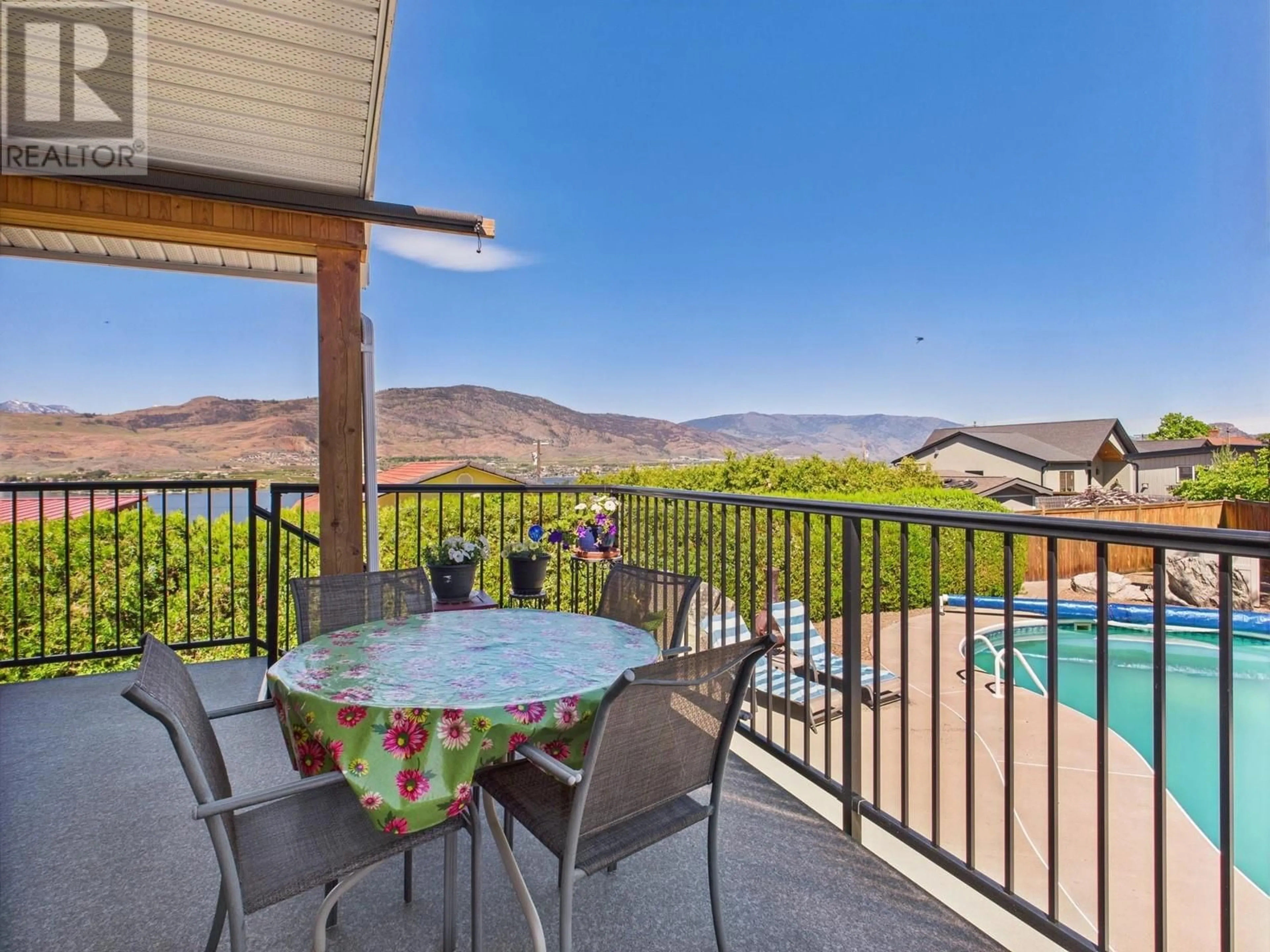 Patio, water/lake/river/ocean view for 3320 36TH AVENUE, Osoyoos British Columbia V0H1V6