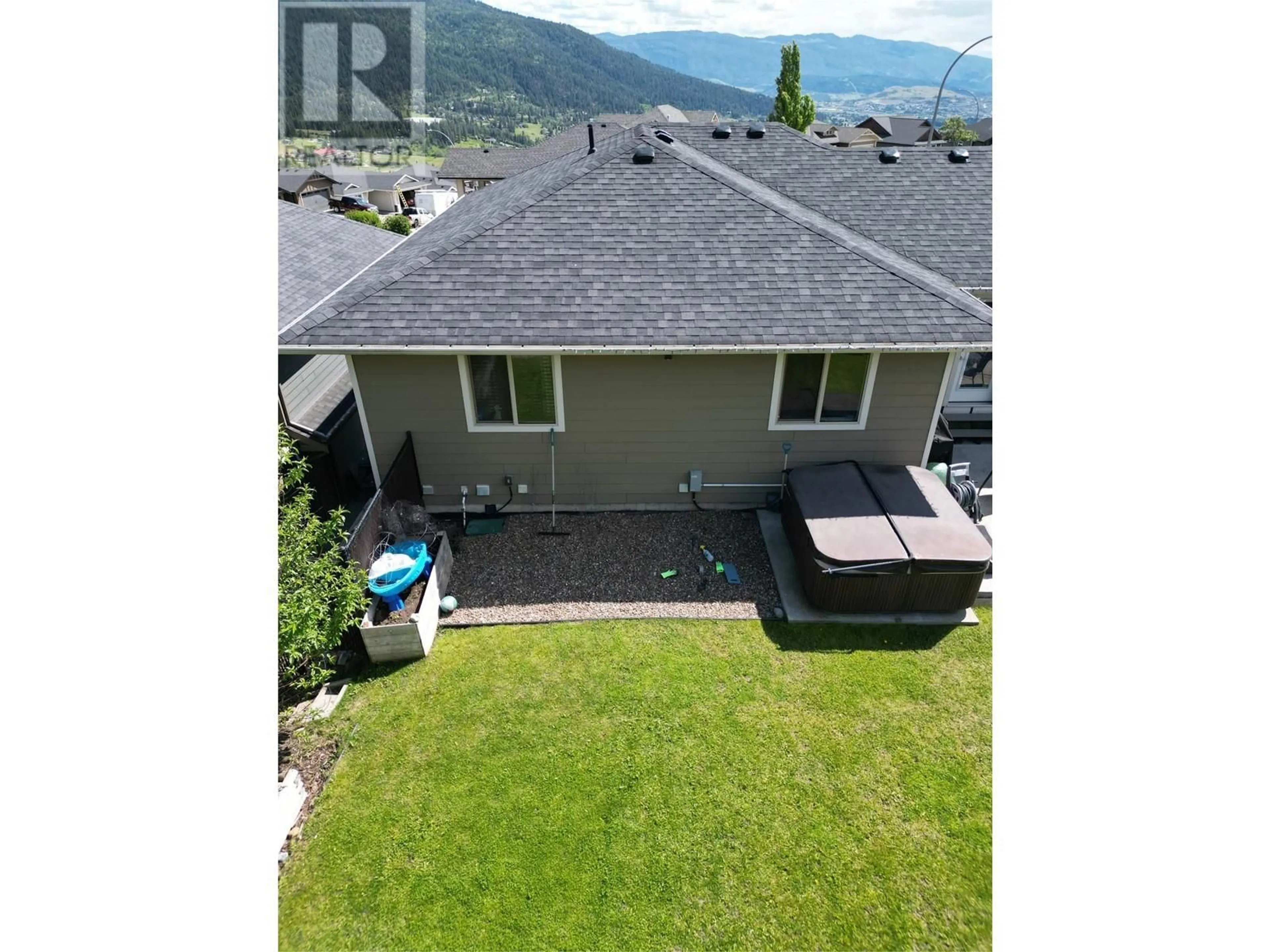 A pic from outside/outdoor area/front of a property/back of a property/a pic from drone, unknown for 7400 SUN PEAKS DRIVE, Vernon British Columbia V1B4C7