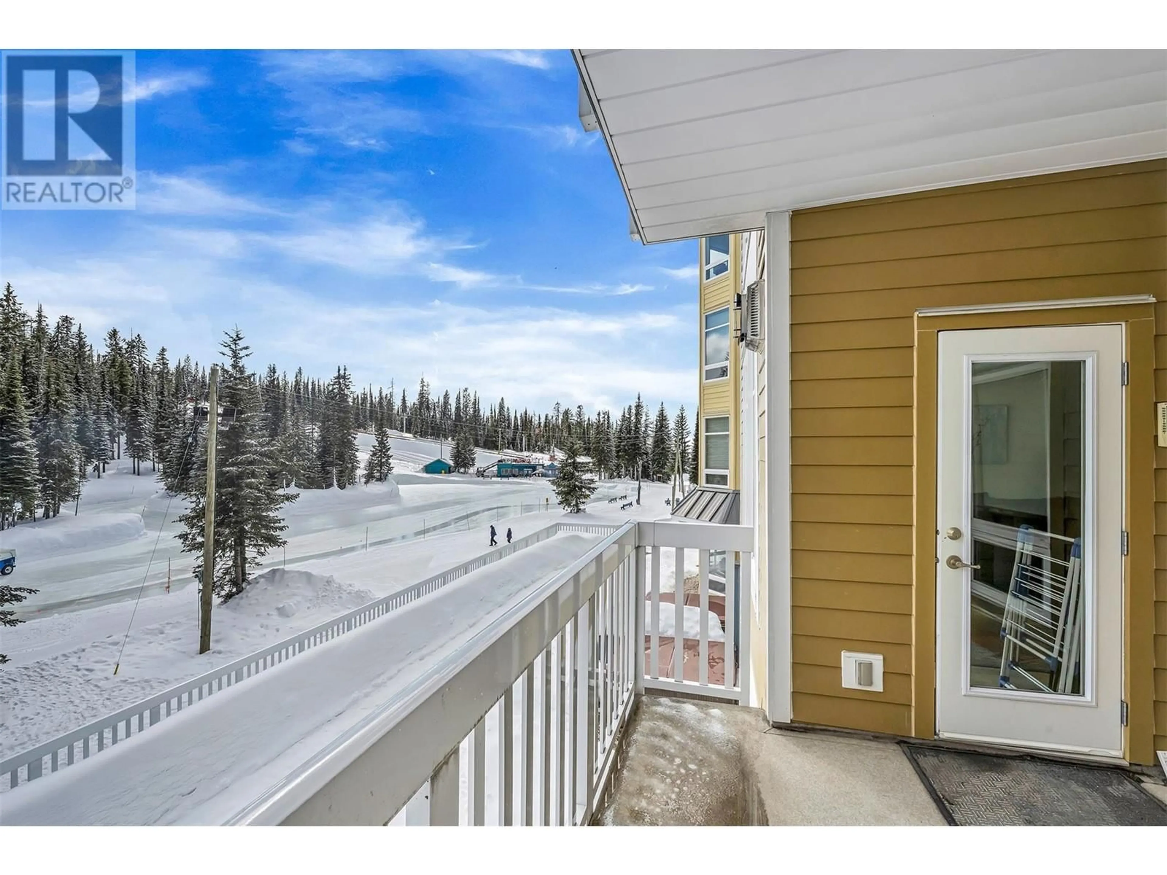 Balcony in the apartment, water/lake/river/ocean view for 212 - 30 MONASHEE ROAD, Silver Star British Columbia V1B3M1