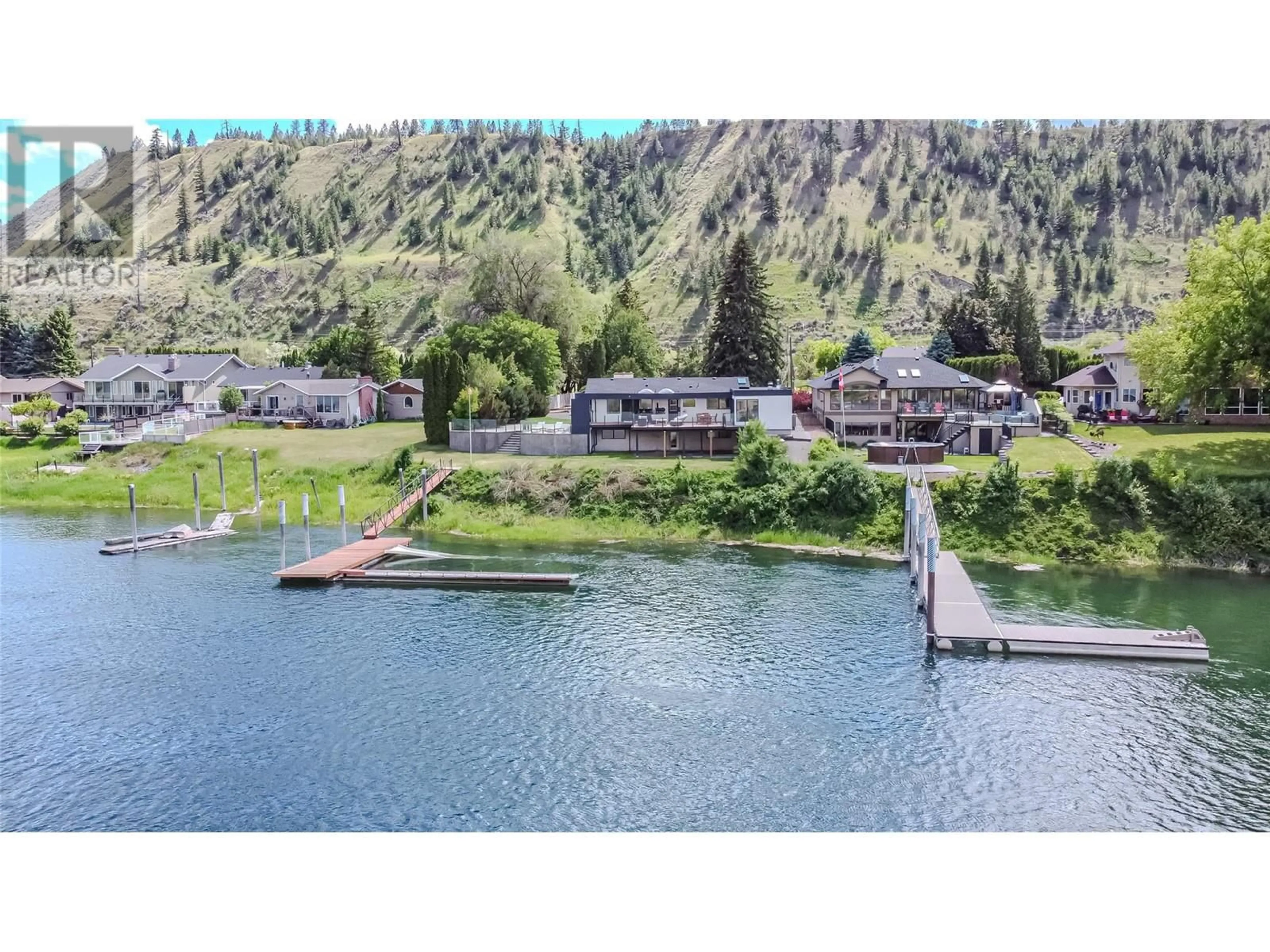A pic from outside/outdoor area/front of a property/back of a property/a pic from drone, water/lake/river/ocean view for 6844 FURRER ROAD, Kamloops British Columbia V2C4V8