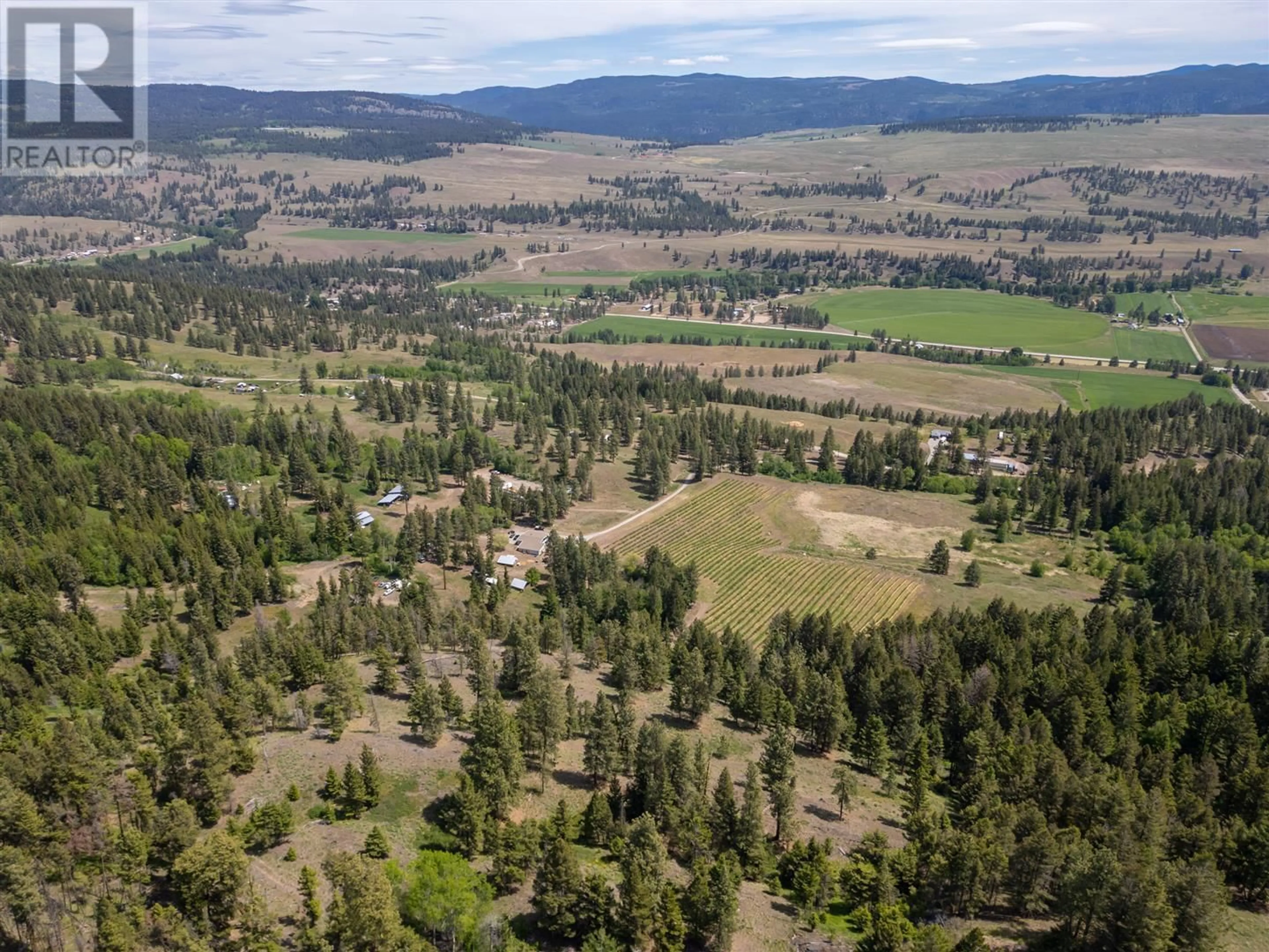 A pic from outside/outdoor area/front of a property/back of a property/a pic from drone, forest/trees view for 615 CEDAR CREEK ROAD, Princeton British Columbia V0X1W0