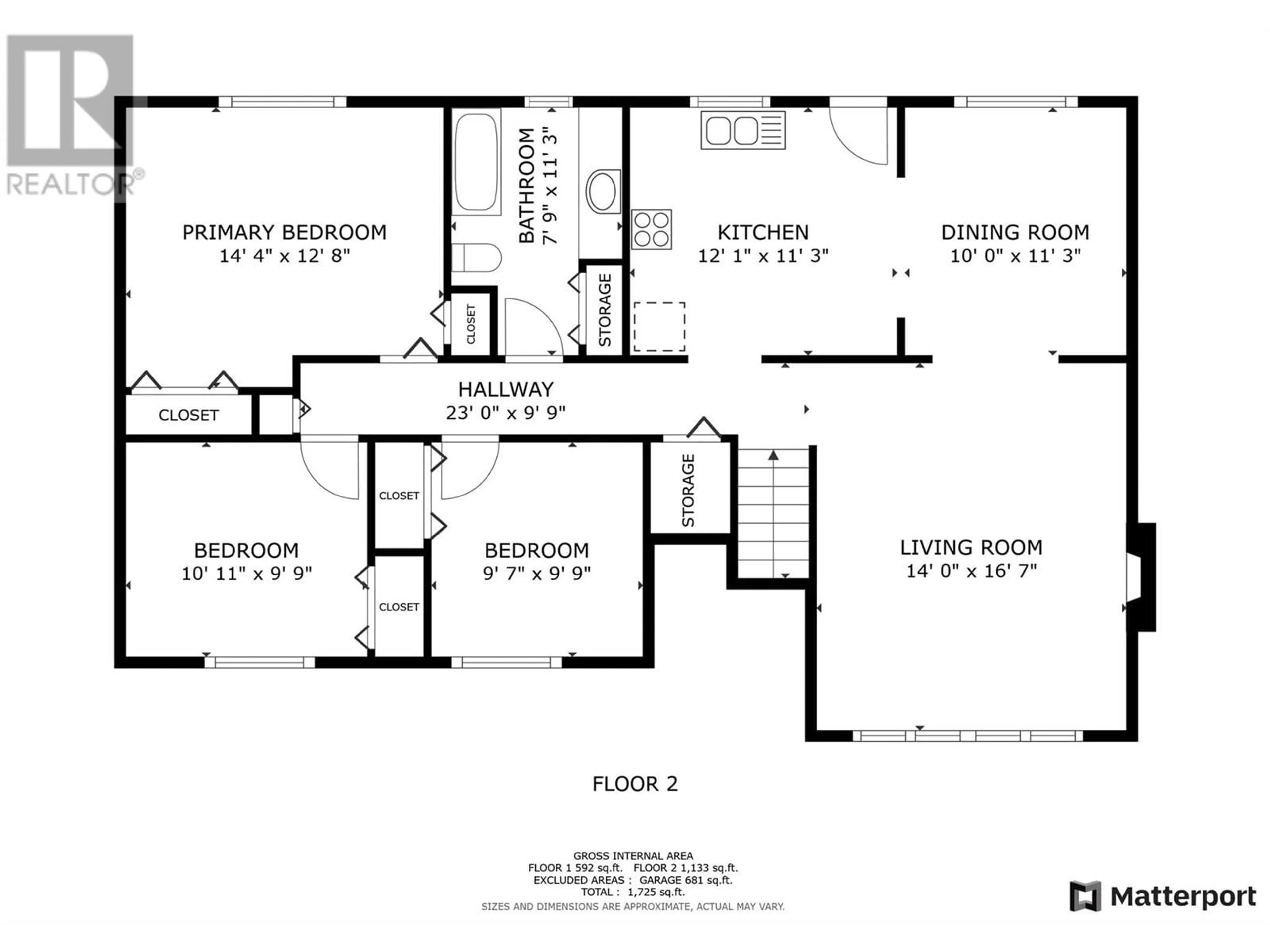 Floor plan for 1505 38 AVENUE, Vernon British Columbia V1T2Z1