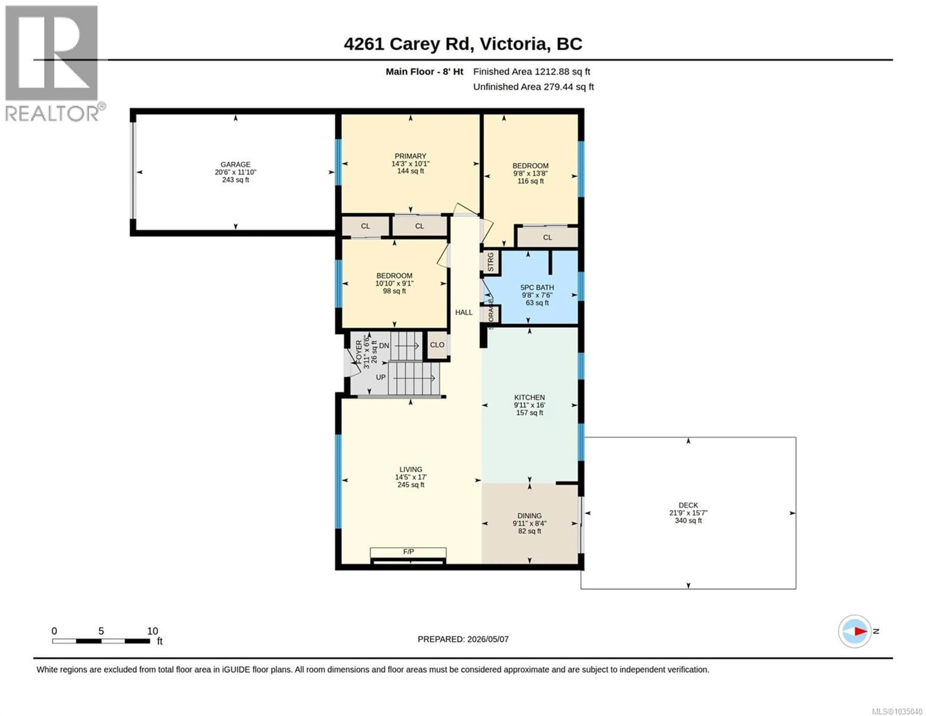 Floor plan for 4261 CAREY ROAD, Saanich British Columbia V8Z4H1