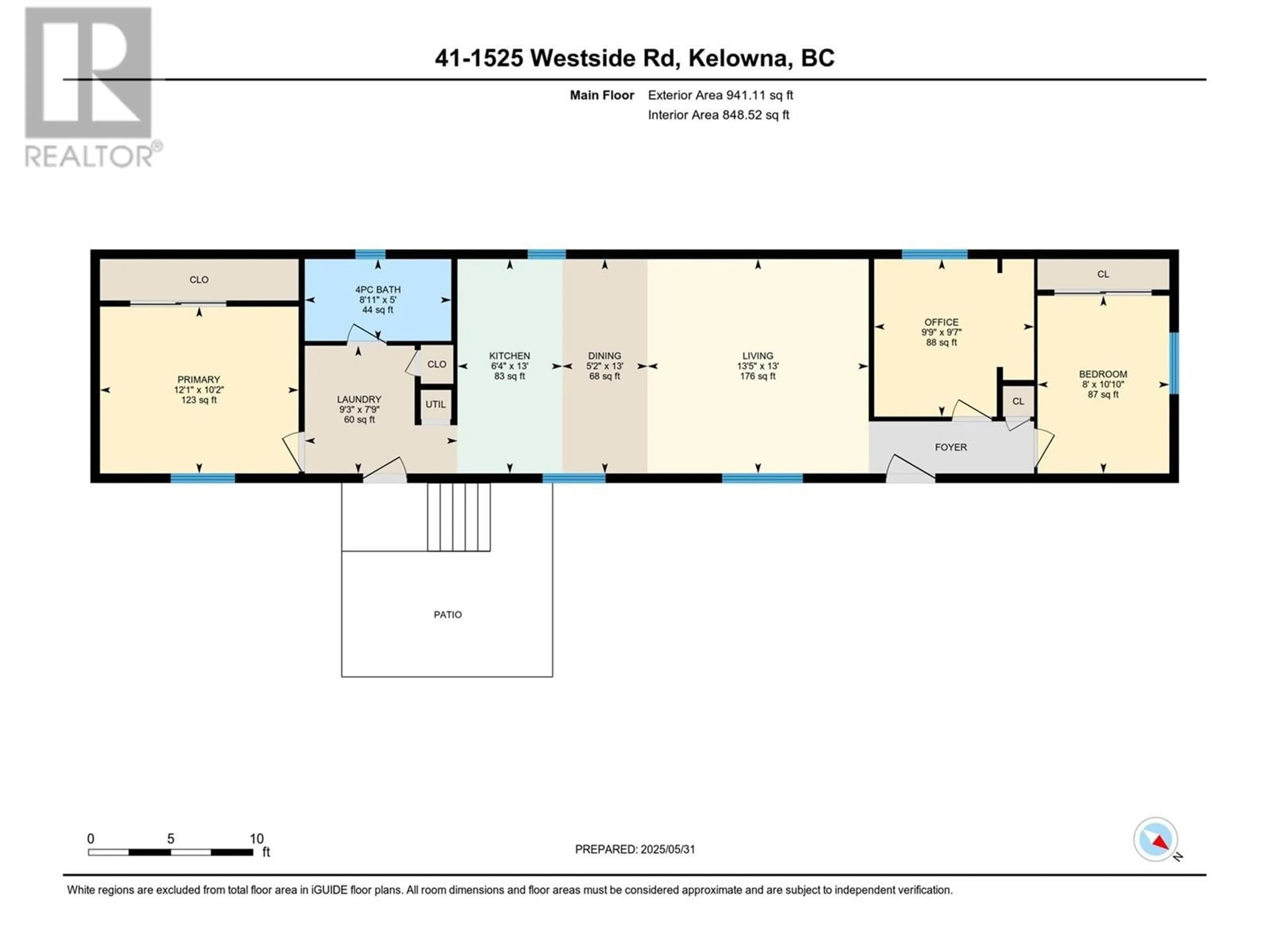 Floor plan for 41 - 1525 WESTSIDE ROAD, Westbank British Columbia V1Z3Y3