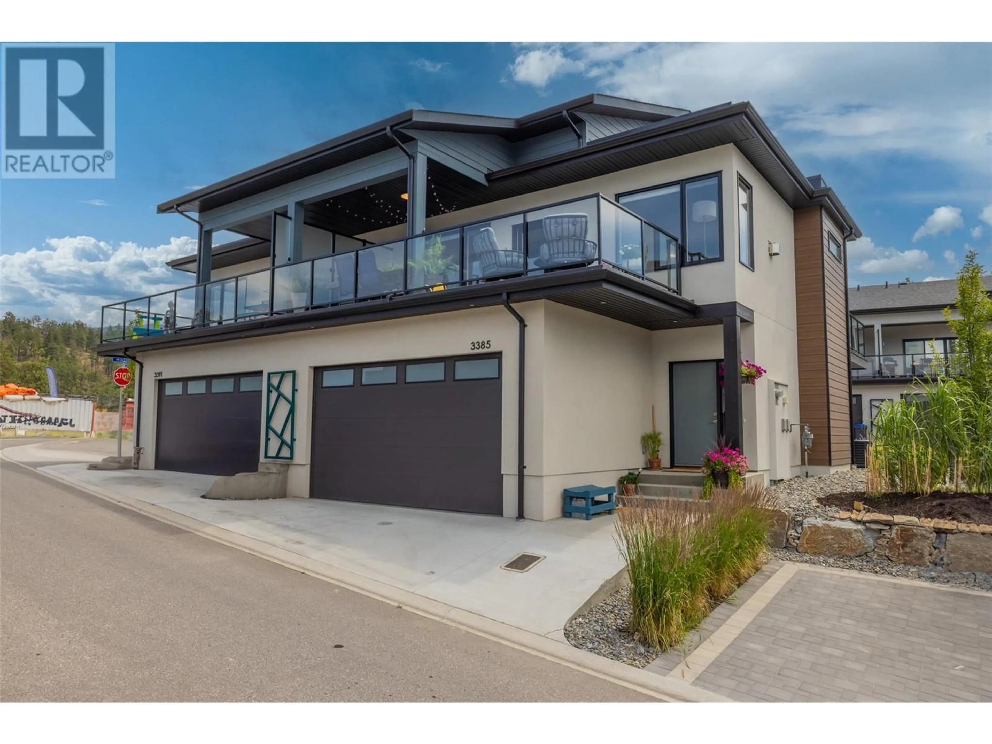 Home with brick exterior material, street for 3385 LAVENDER LANE, Kelowna British Columbia V1V0C6