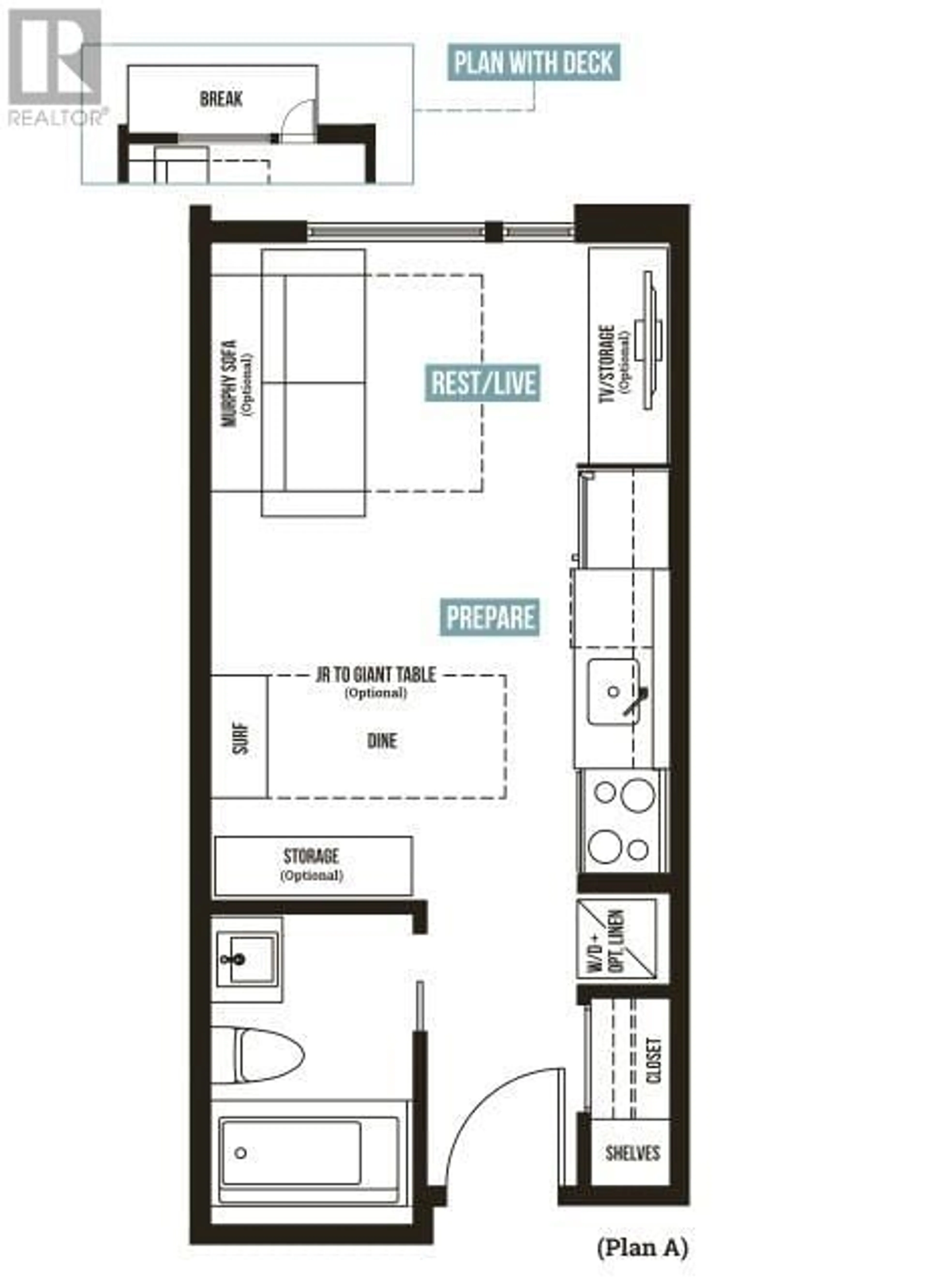 Floor plan for 411 - 925 LEON AVENUE, Kelowna British Columbia V1Y0E5