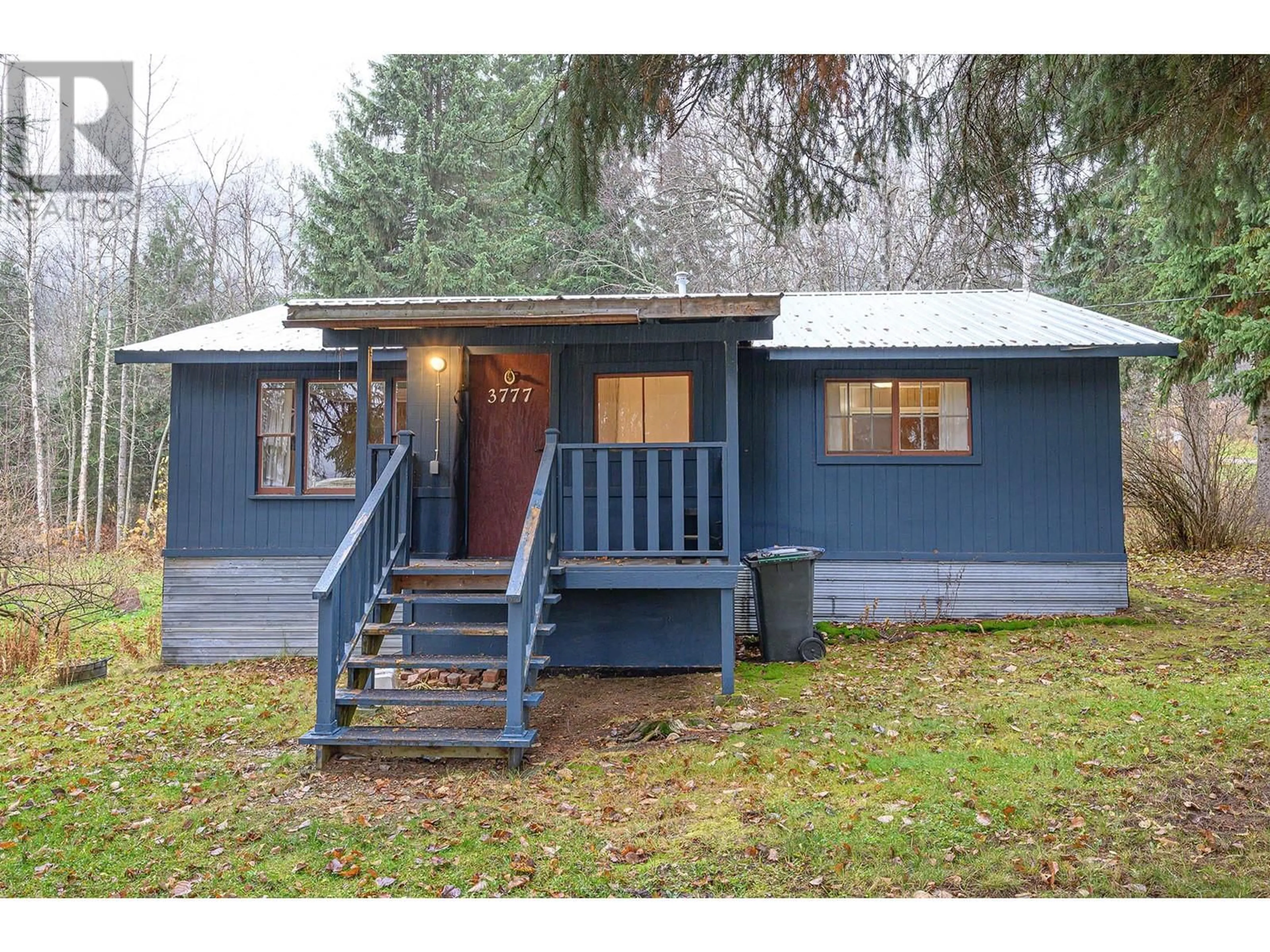 Home with vinyl exterior material, street for 3777 FISHER ROAD, Blue River British Columbia V0E1C0