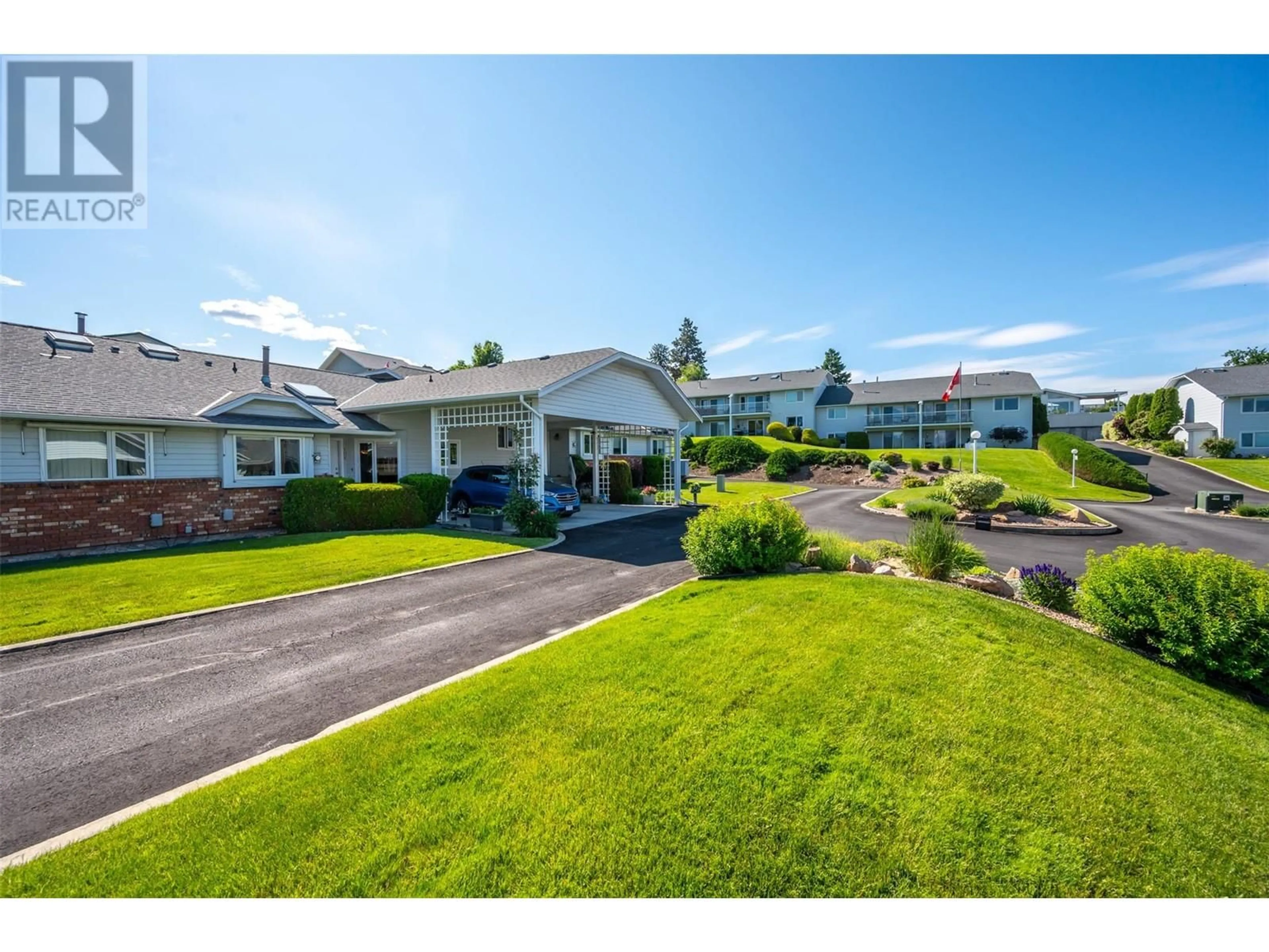 A pic from outside/outdoor area/front of a property/back of a property/a pic from drone, unknown for 108 - 124 CAMBIE PLACE, Penticton British Columbia V2A1C5