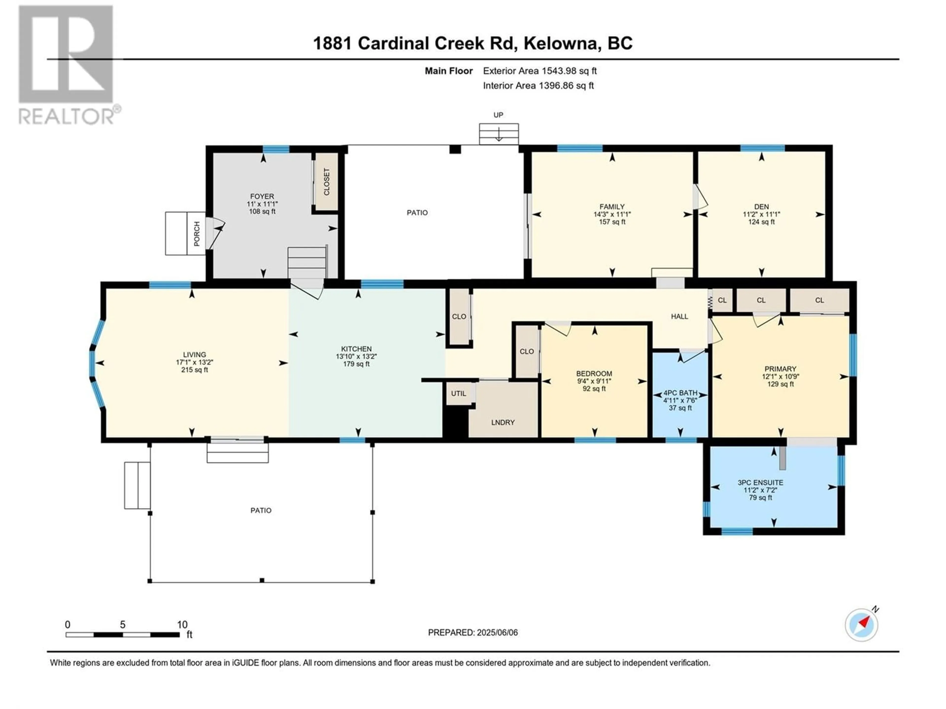 Floor plan for 1881 CARDINAL CREEK ROAD, Kelowna British Columbia V1P1J3