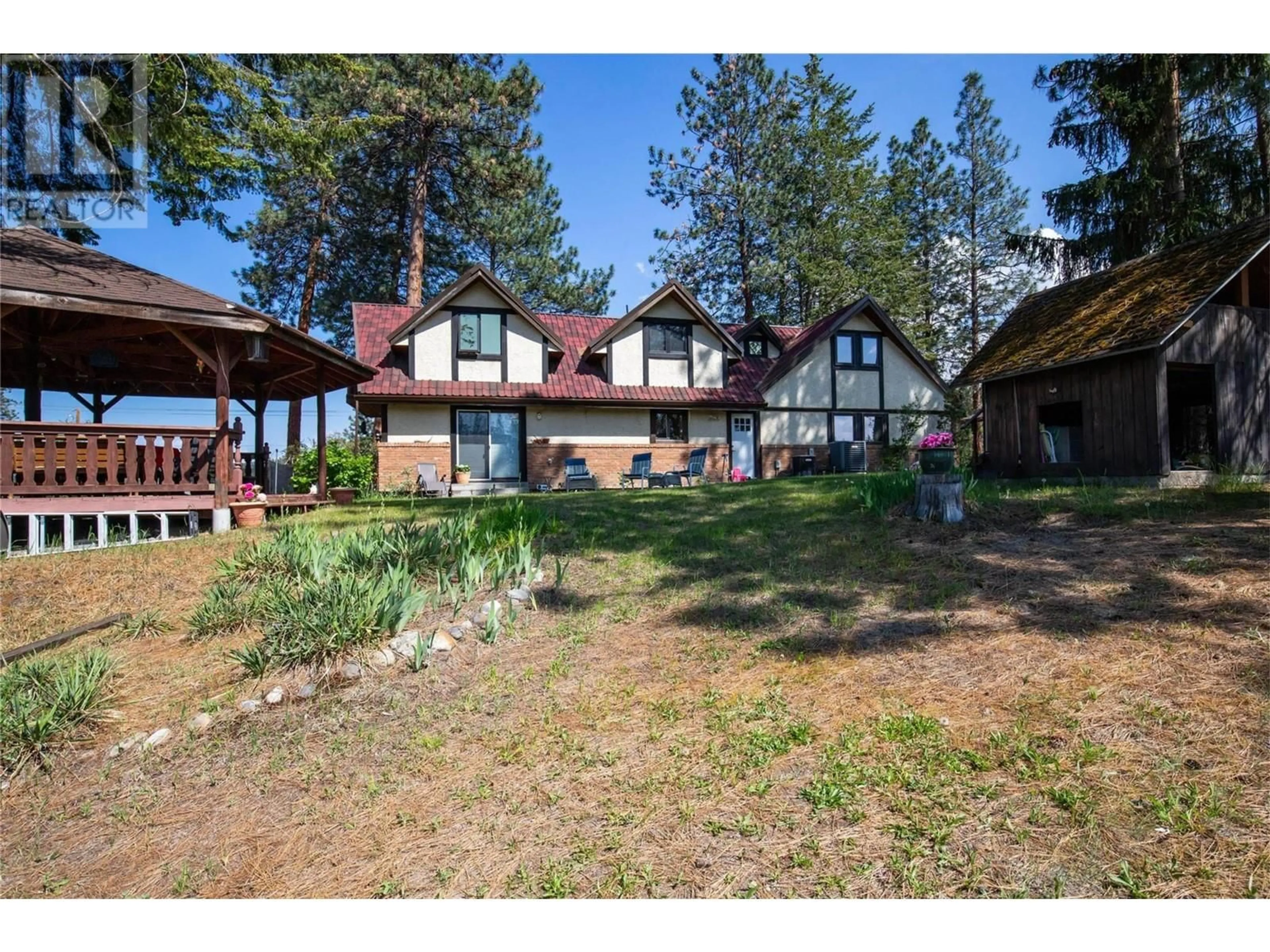 A pic from outside/outdoor area/front of a property/back of a property/a pic from drone, unknown for 4610 STEWART ROAD EAST, Kelowna British Columbia V1W4C1