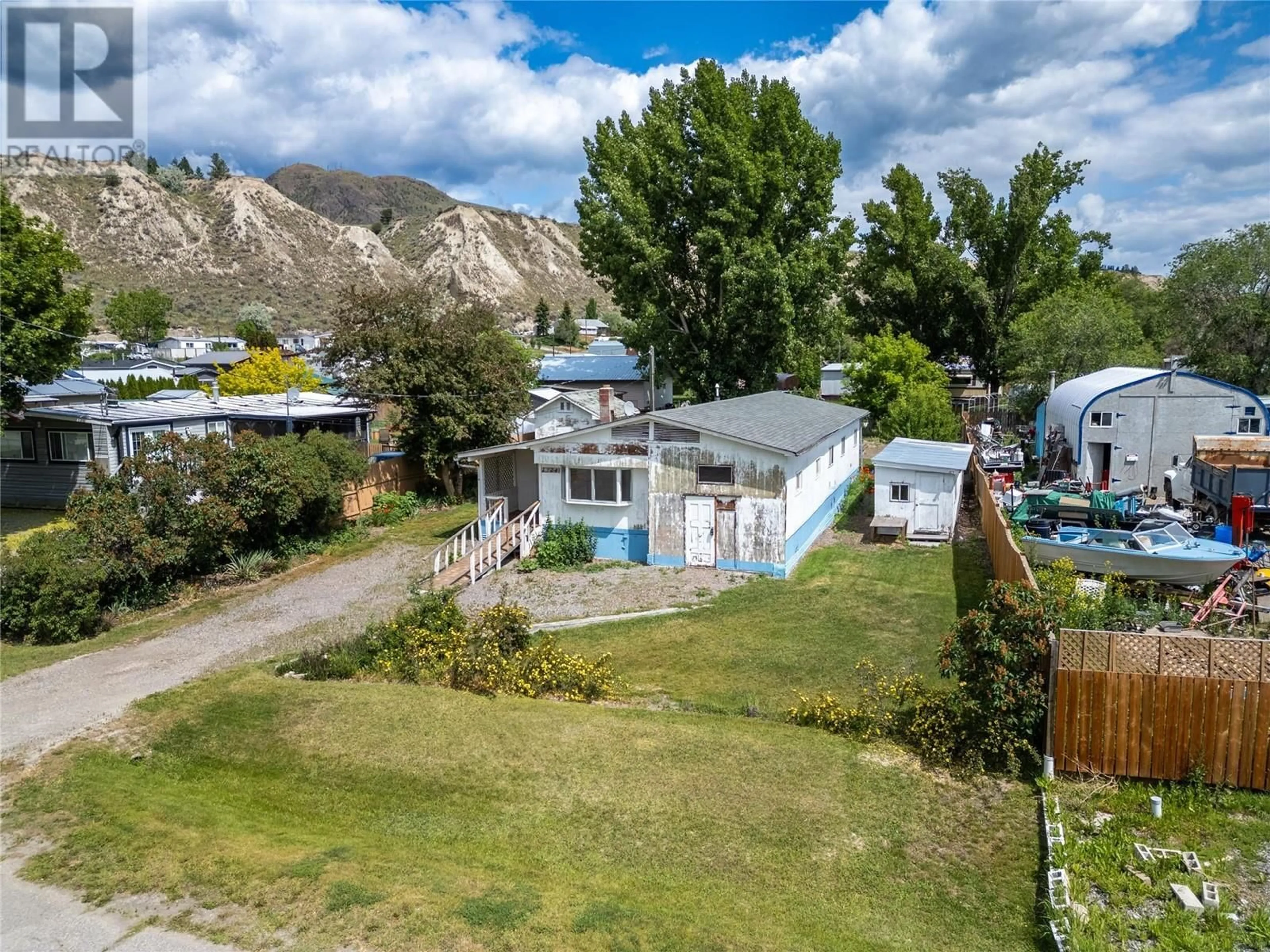 A pic from outside/outdoor area/front of a property/back of a property/a pic from drone, mountain view for 1324 BOSTOCK CRESCENT, Kamloops British Columbia V0E2P0